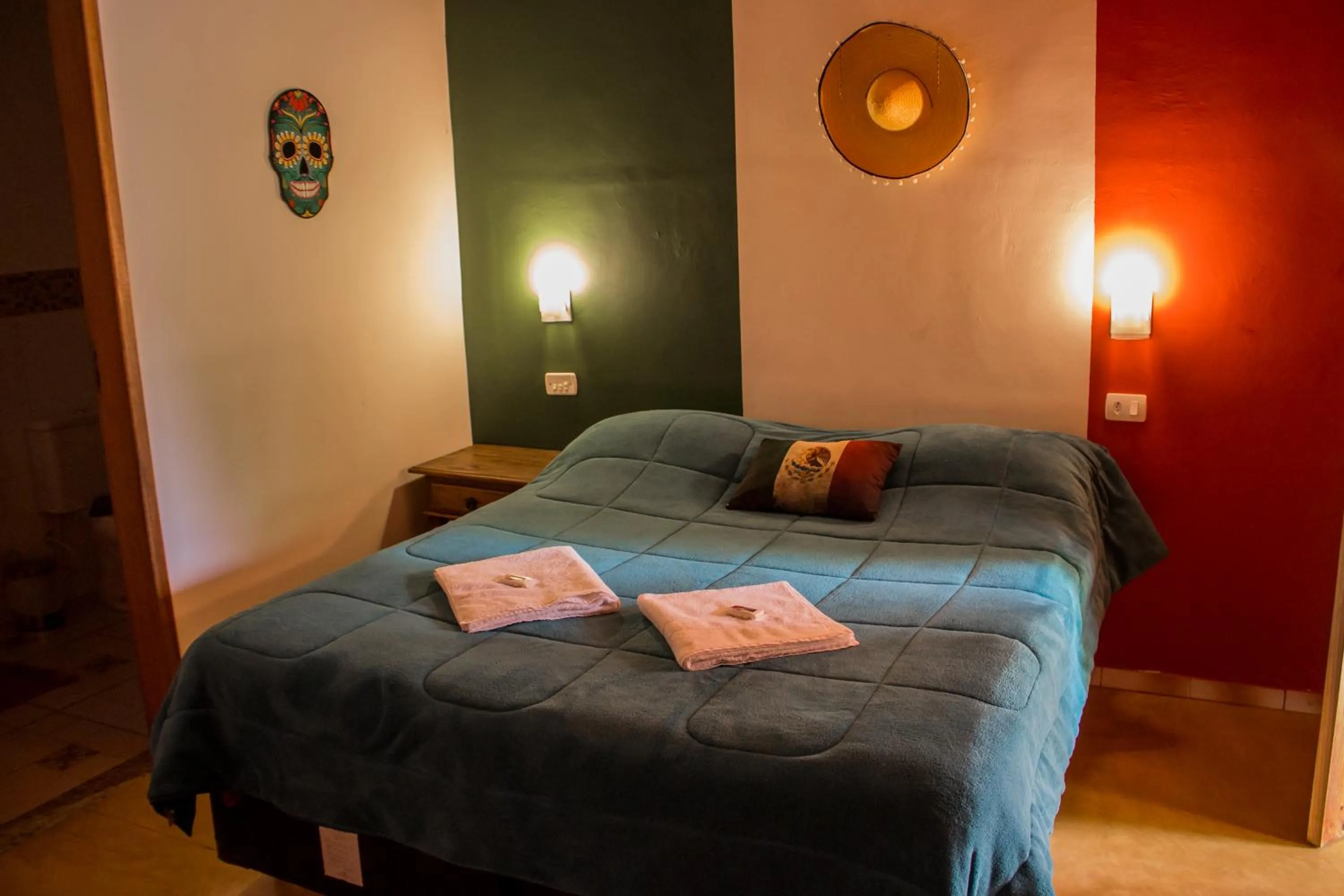 Decorative detail, Bed in Pousada Cabanas no Mundo