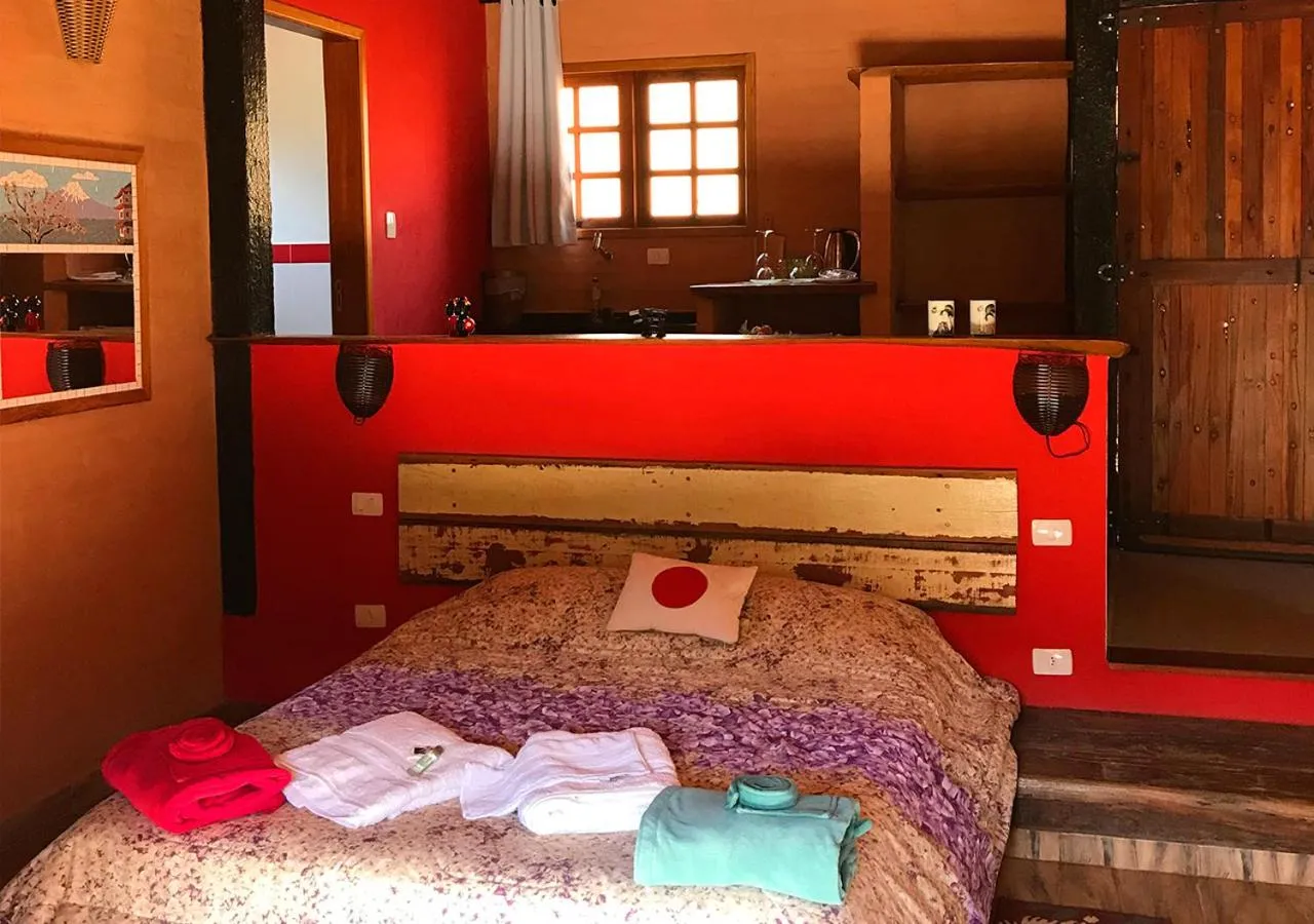 Photo of the whole room, Bed in Pousada Cabanas no Mundo