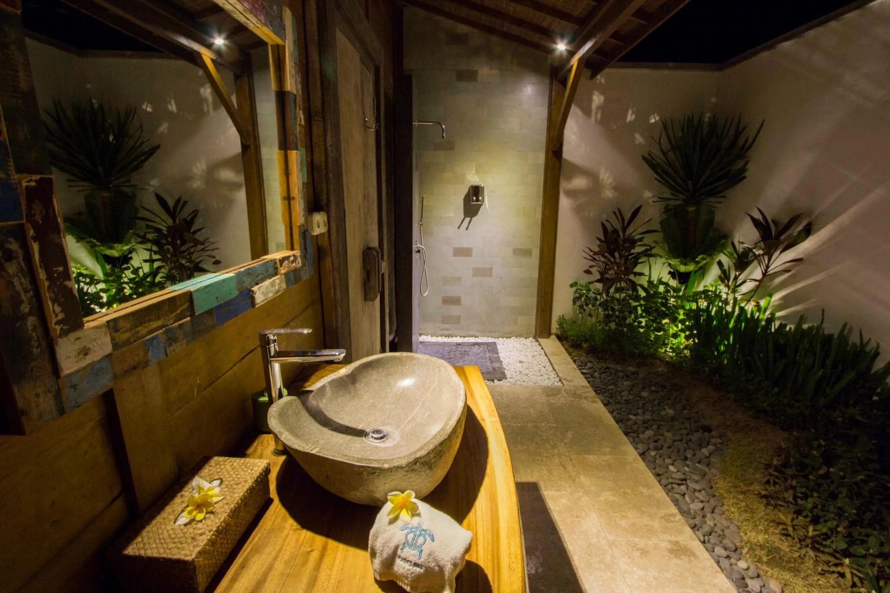 Bathroom in Benthos Bali Dive Resort