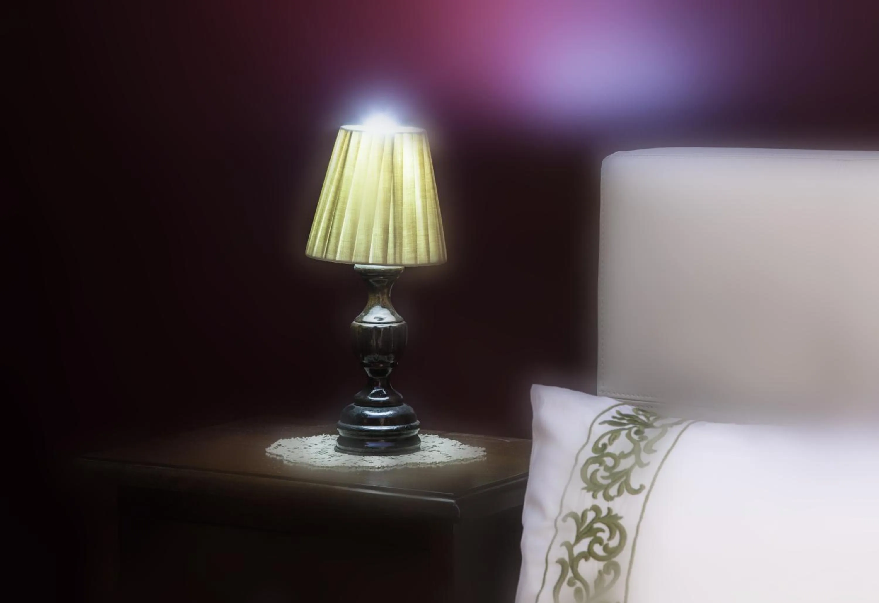 Decorative detail, Bed in Art Fashion House Luxury Rooms