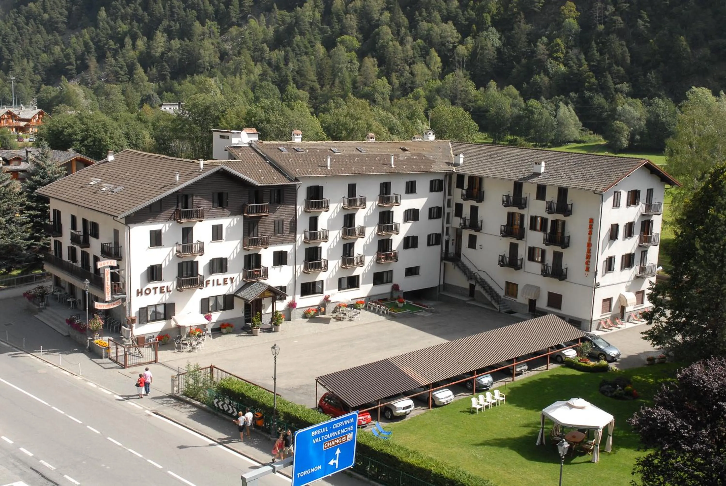 Bird's eye view in Hotel Filey