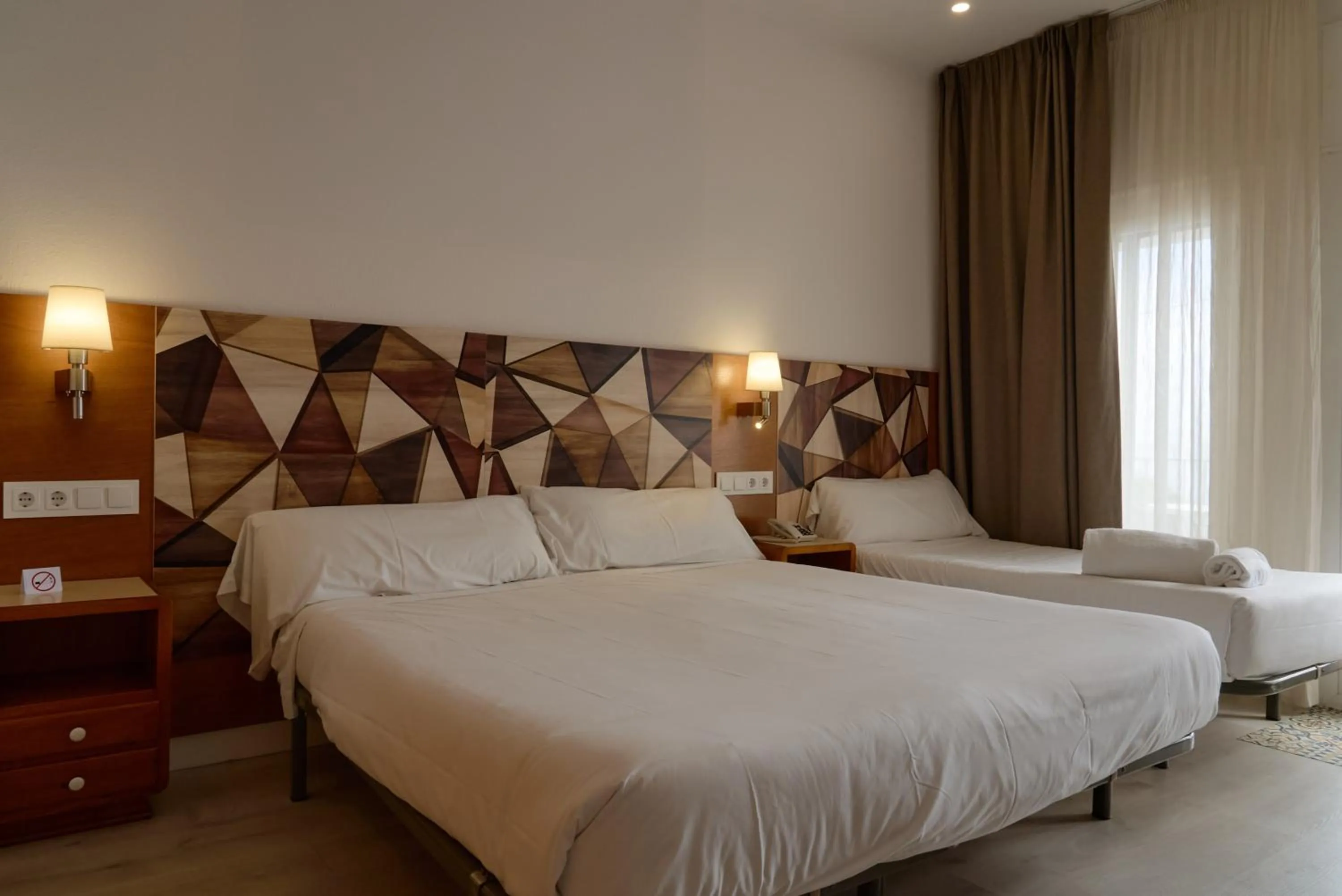 Bed in Hotel Miramar Badalona
