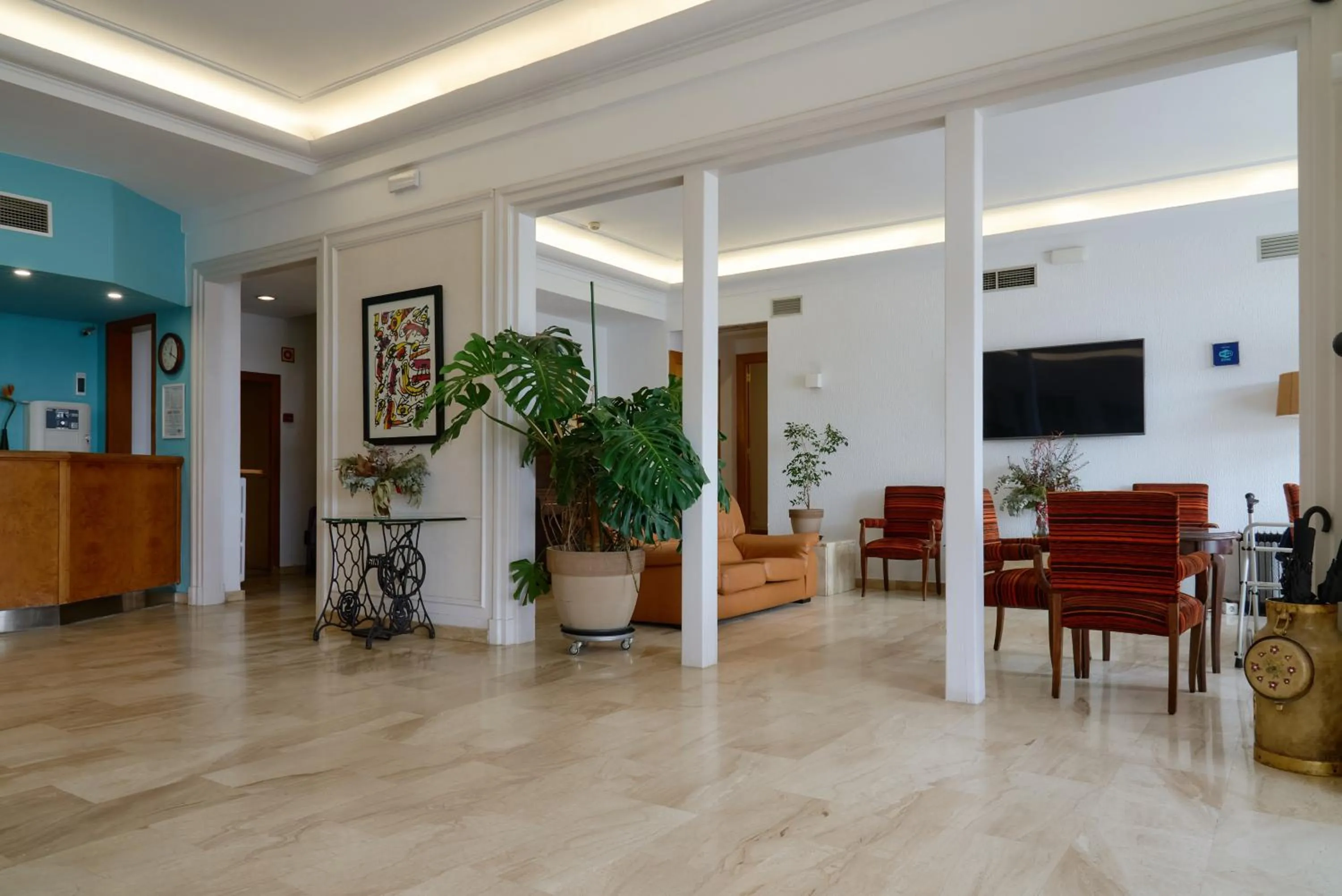 Lobby or reception in Hotel Miramar Badalona