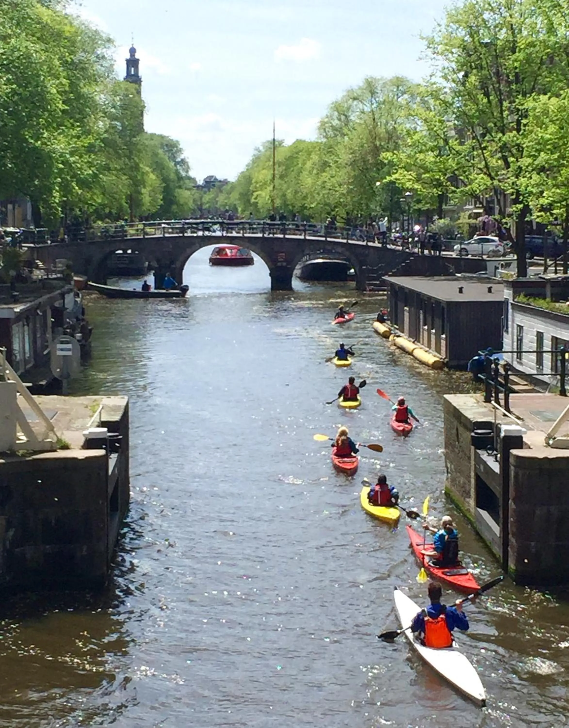 Canoeing in Houseboat Westerdok