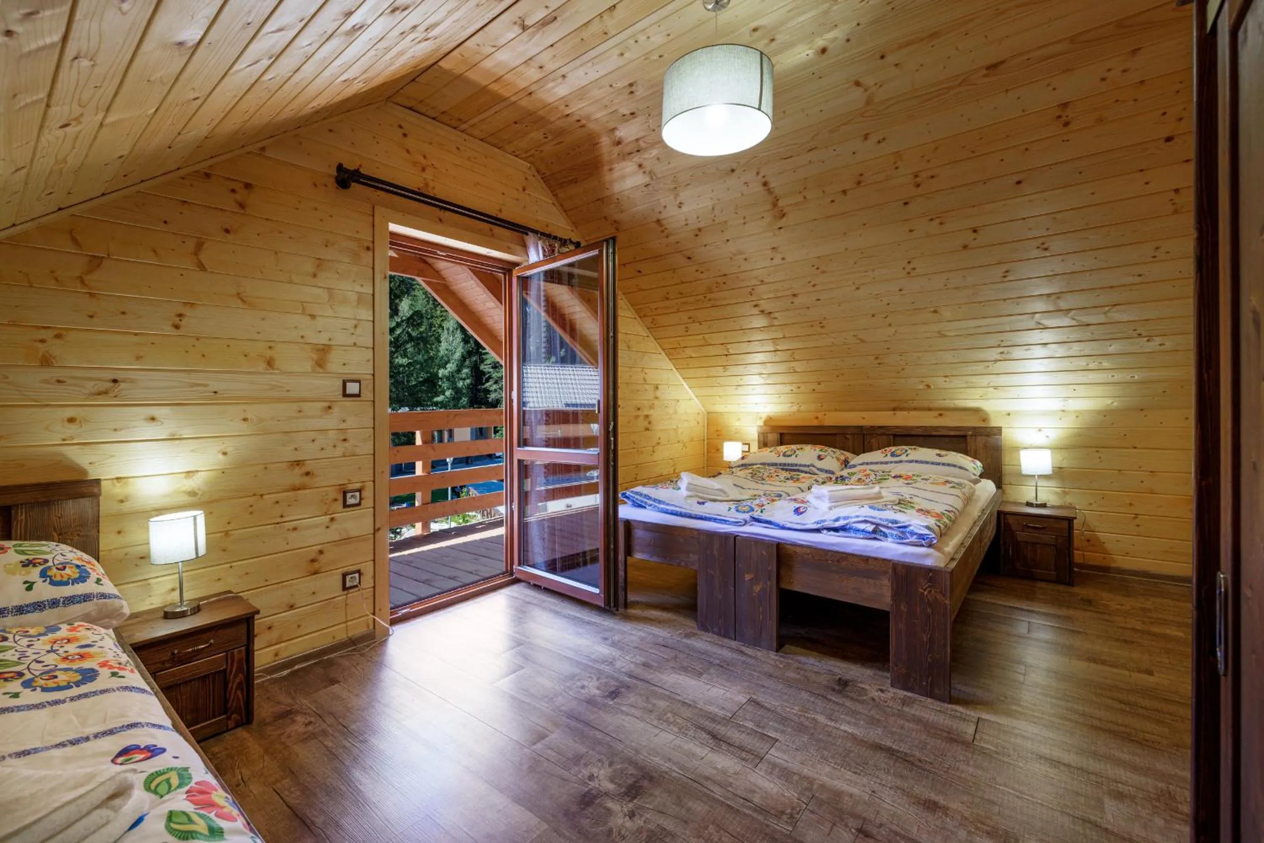 Balcony/Terrace, Bed in Lopušná dolina Resort