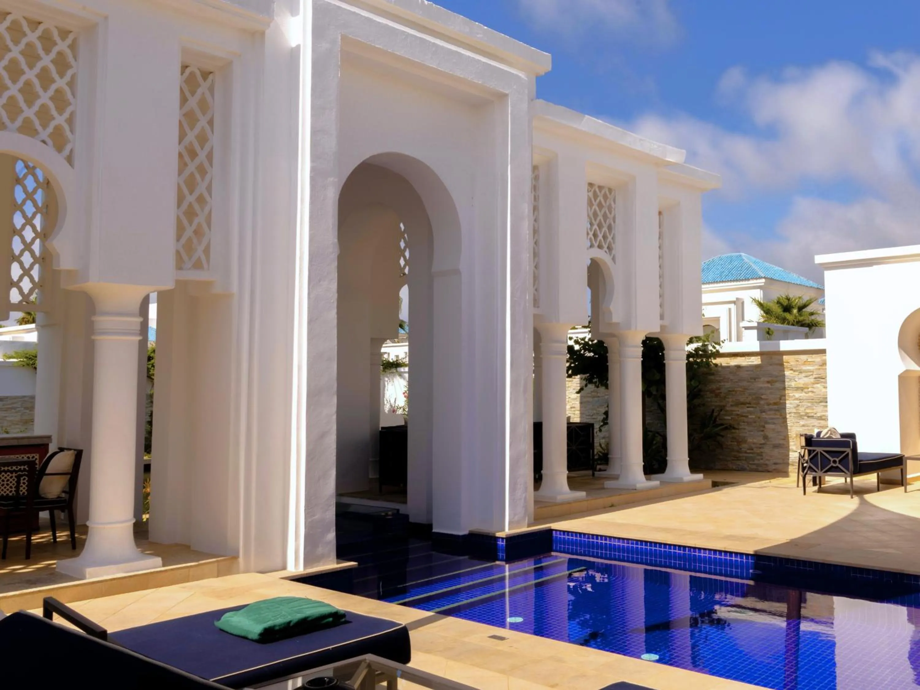 Facade/entrance in Banyan Tree Tamouda Bay