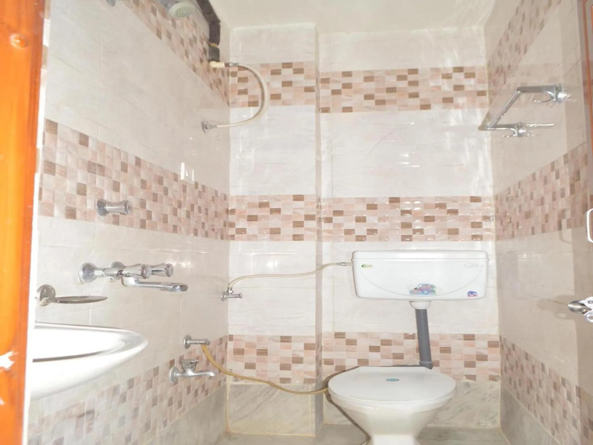 Bathroom in Ajanta Hotel 100 Mtrs Railway Station & 400 Mtrs Dargah