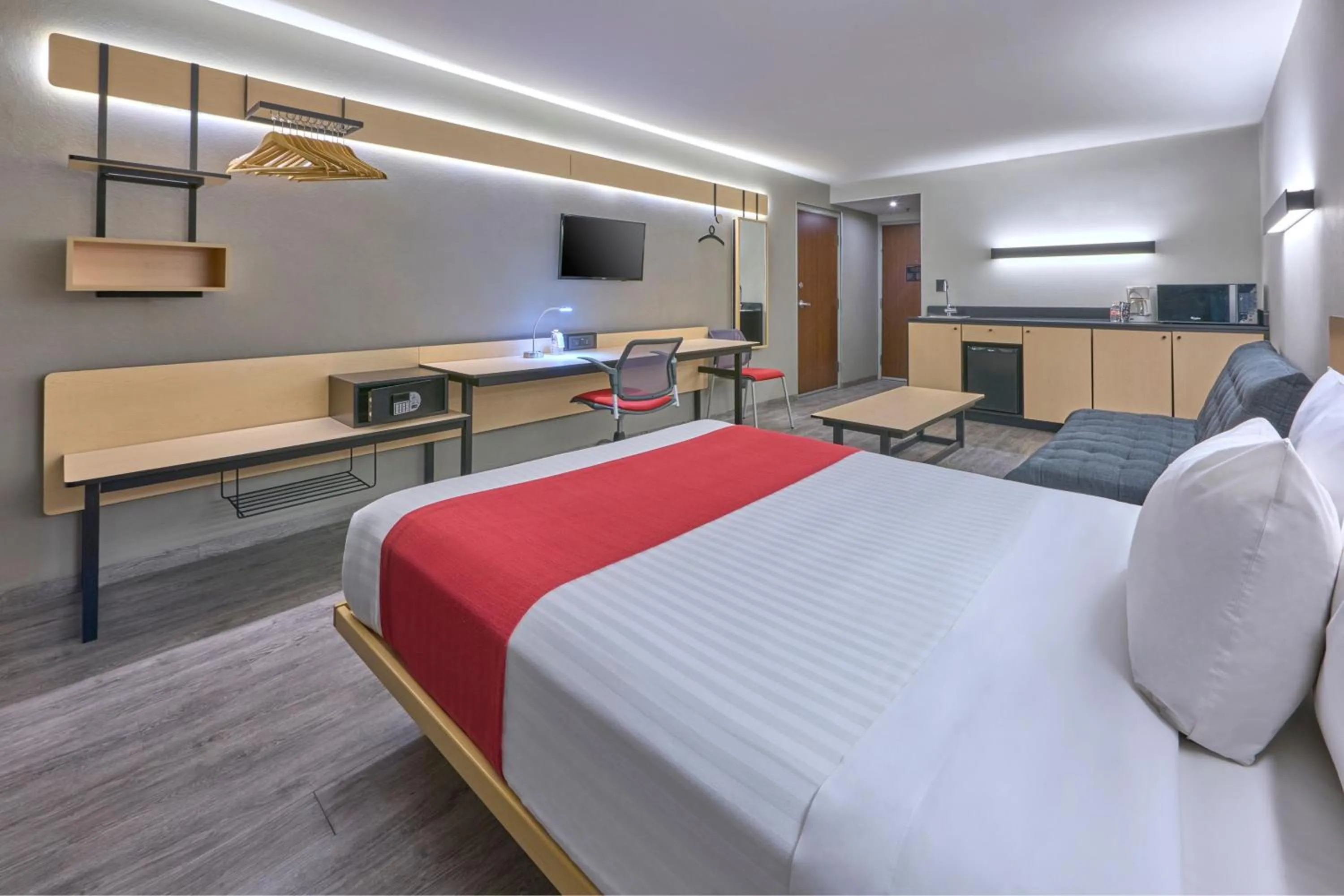 Bedroom, Bed in City Express Plus by Marriott Ciudad de México Periférico Sur Tlalpan