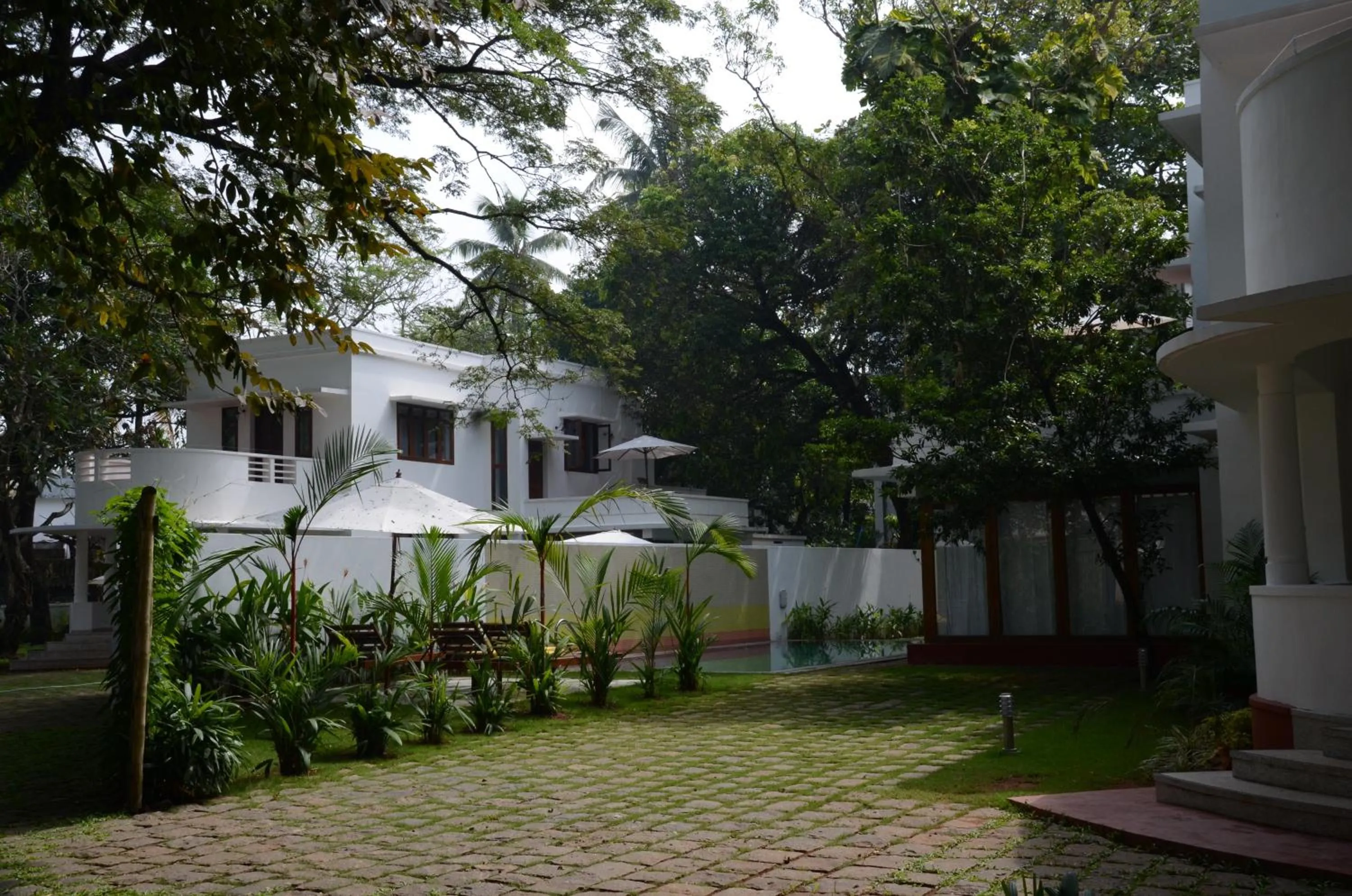Garden view in Beach Gate Bungalows - A CGH Earth SAHA Experience