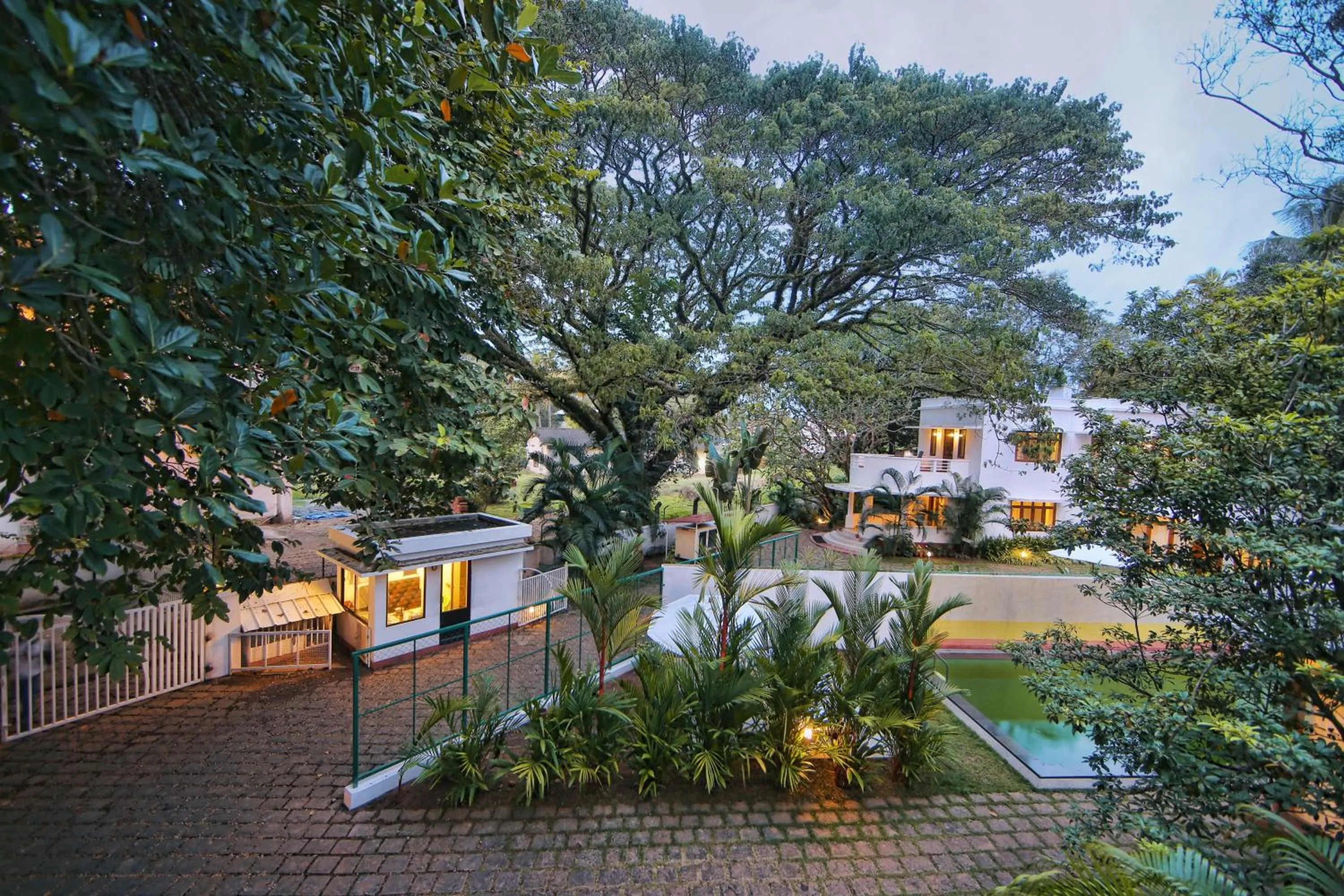 Bird's eye view in Beach Gate Bungalows - A CGH Earth SAHA Experience