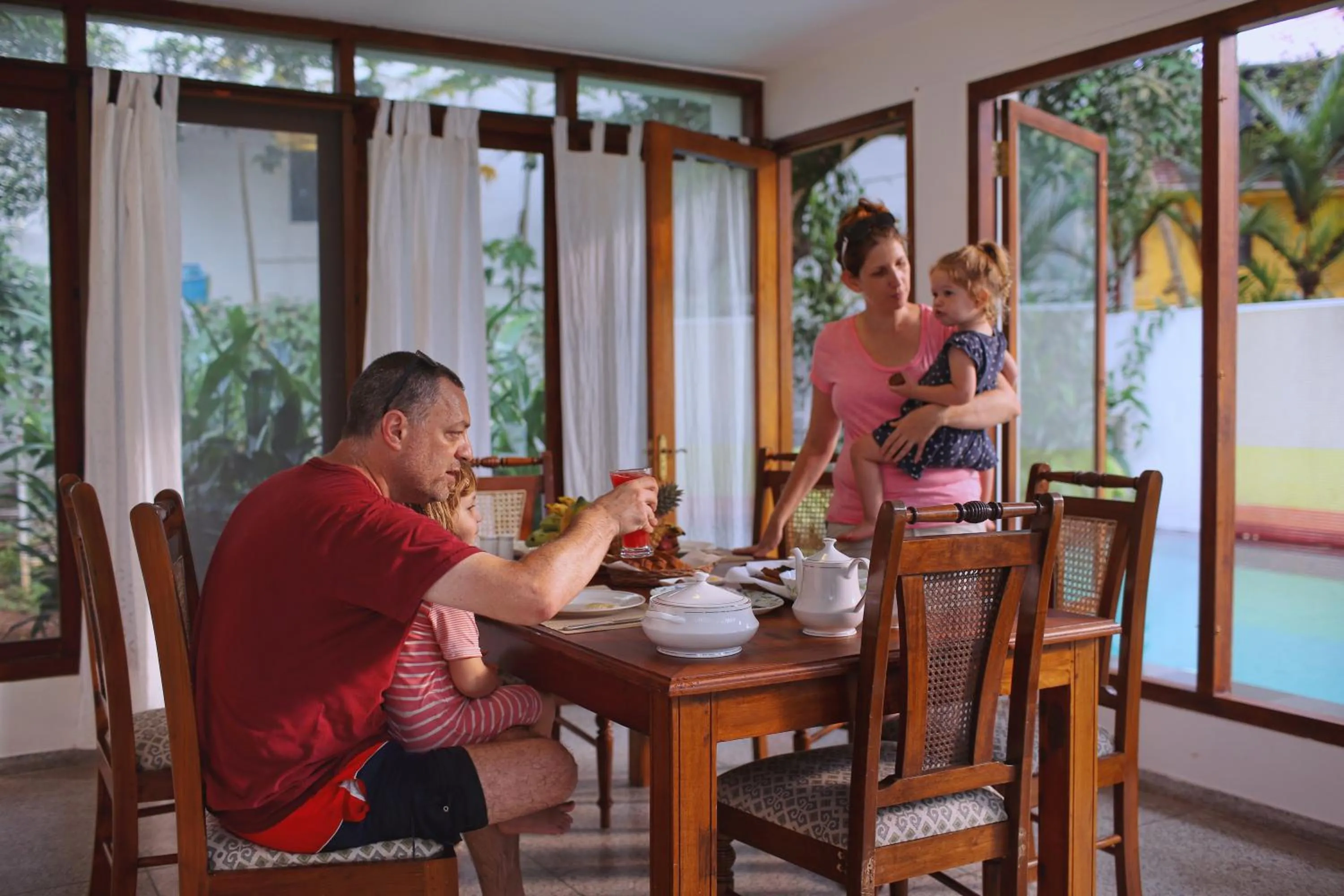 Dining area in Beach Gate Bungalows - A CGH Earth SAHA Experience