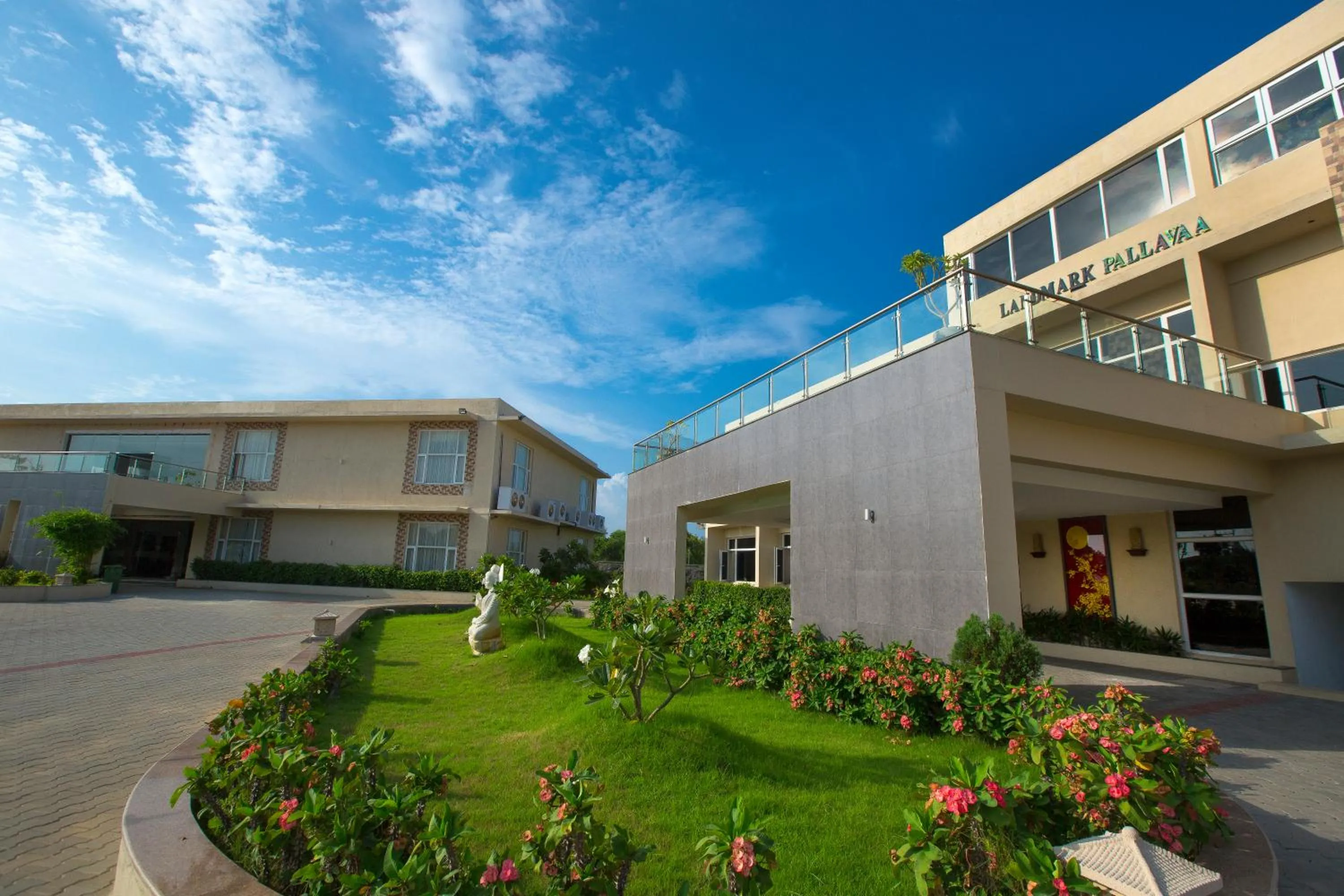 Facade/entrance in Landmark Pallavaa Beach Resorts Mahabalipuram