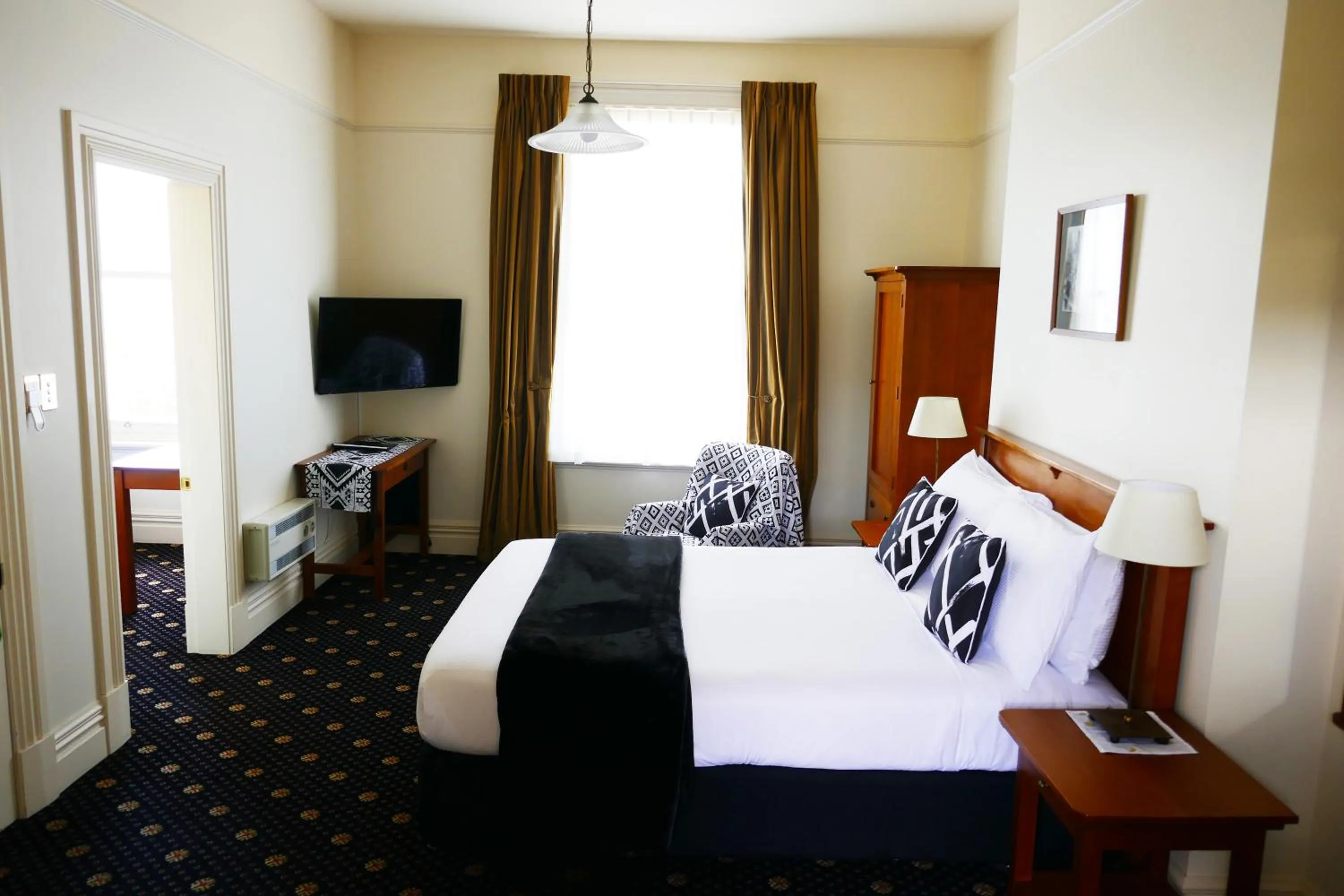 Decorative detail, Bed in Highland House Boutique Hotel