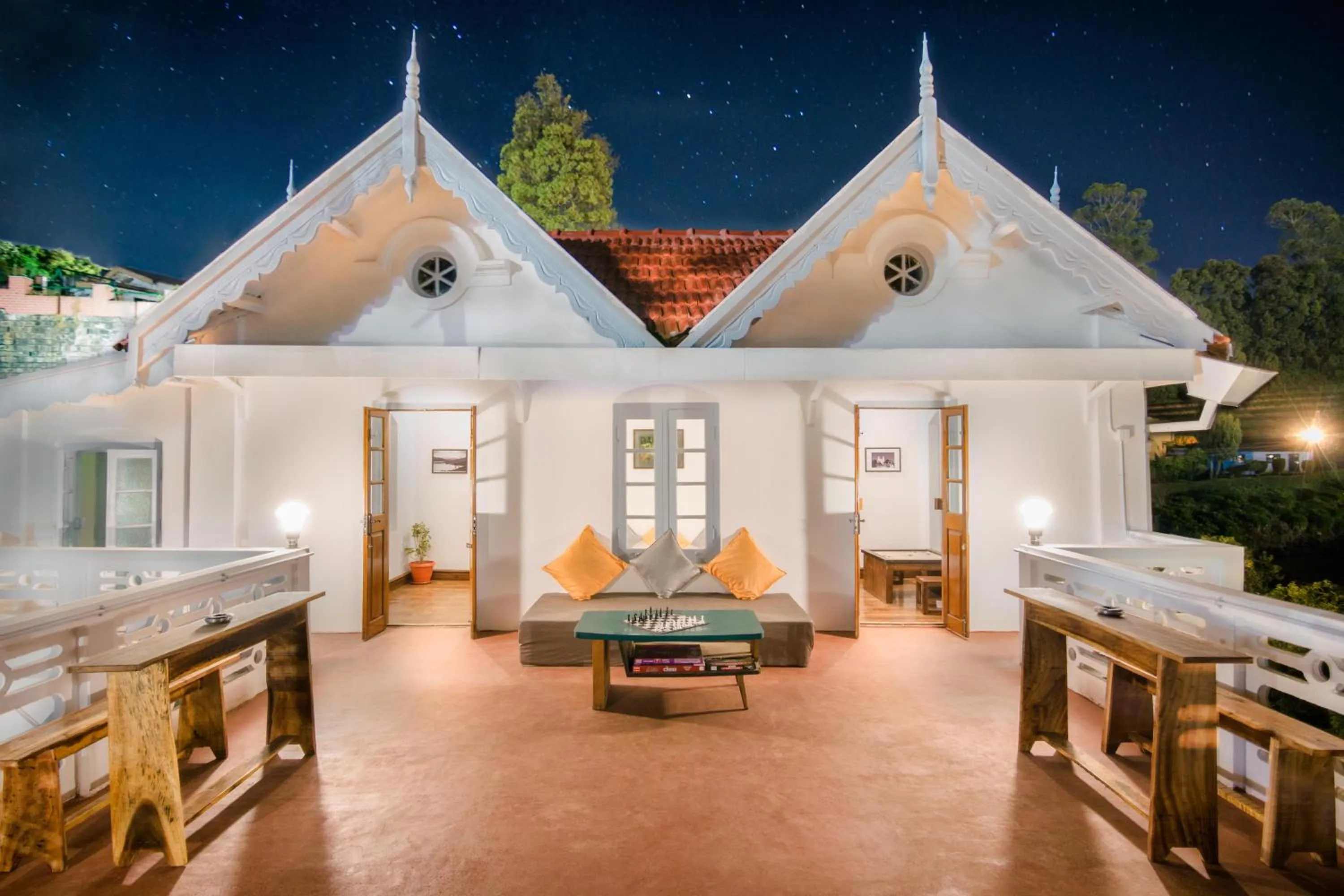 Balcony/Terrace in Zostel Ooty