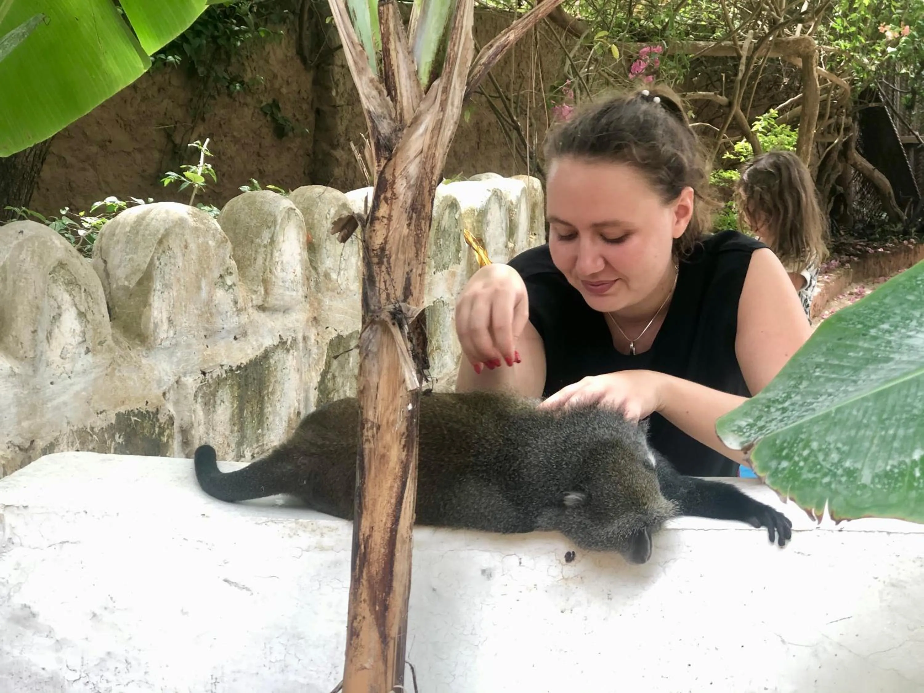 People in Atii Garden Bungalows