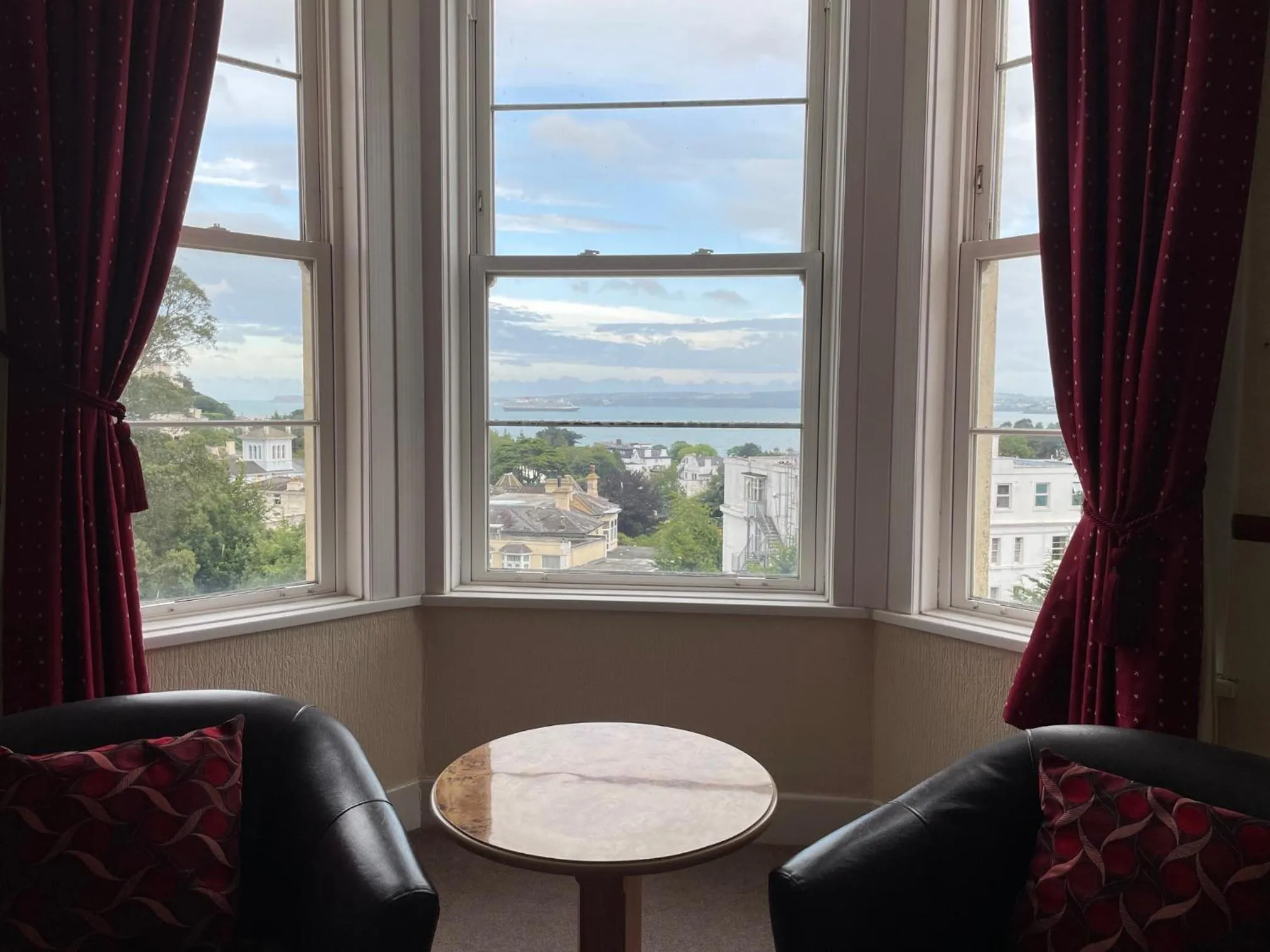 Seating area in Seascape Hotel