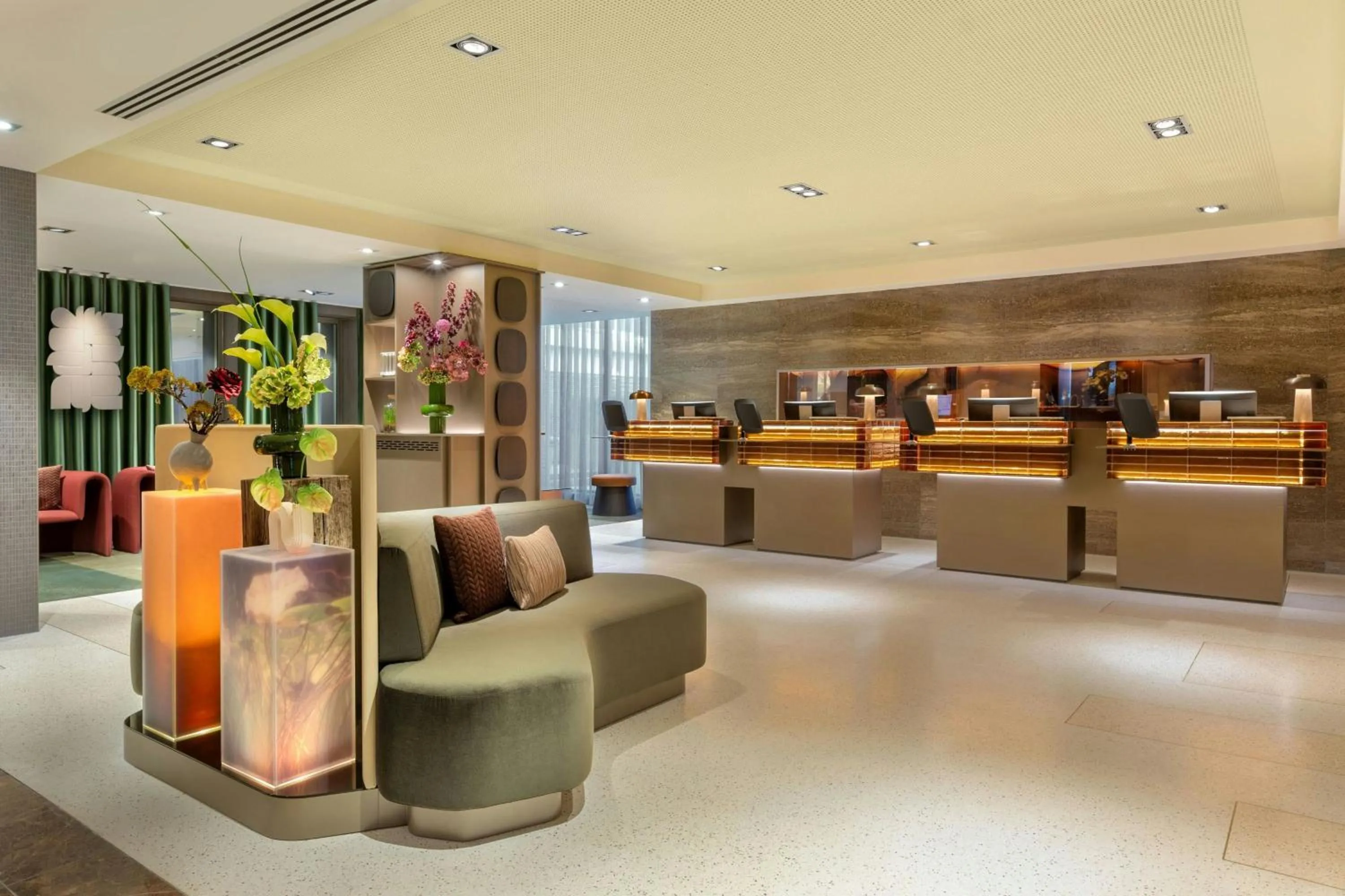 Lobby or reception in Amsterdam Marriott Hotel