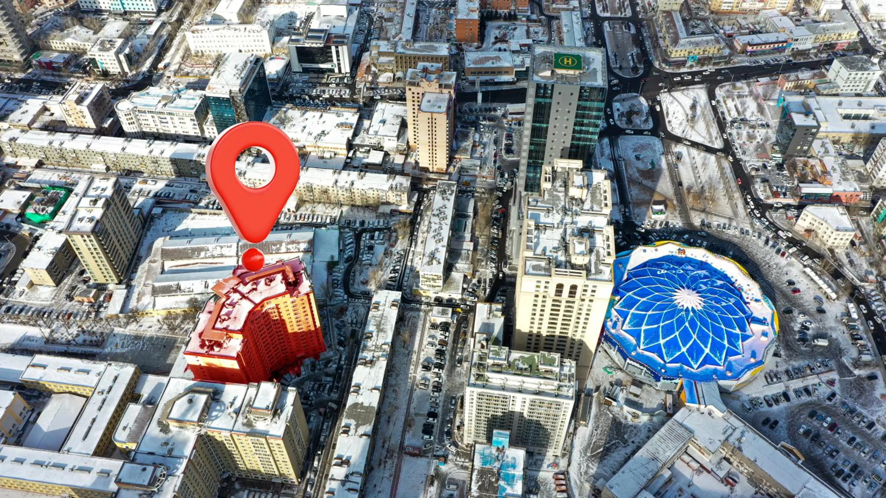 Bird's eye view in Tsolmon's Serviced Apartments