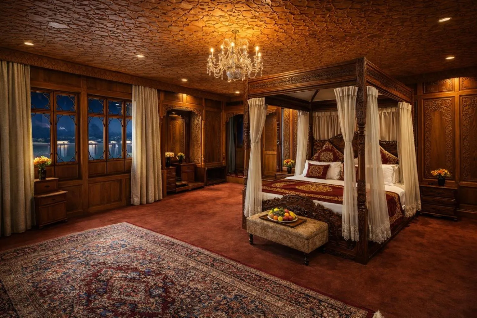 Lake view, Bed in Mascot Houseboats