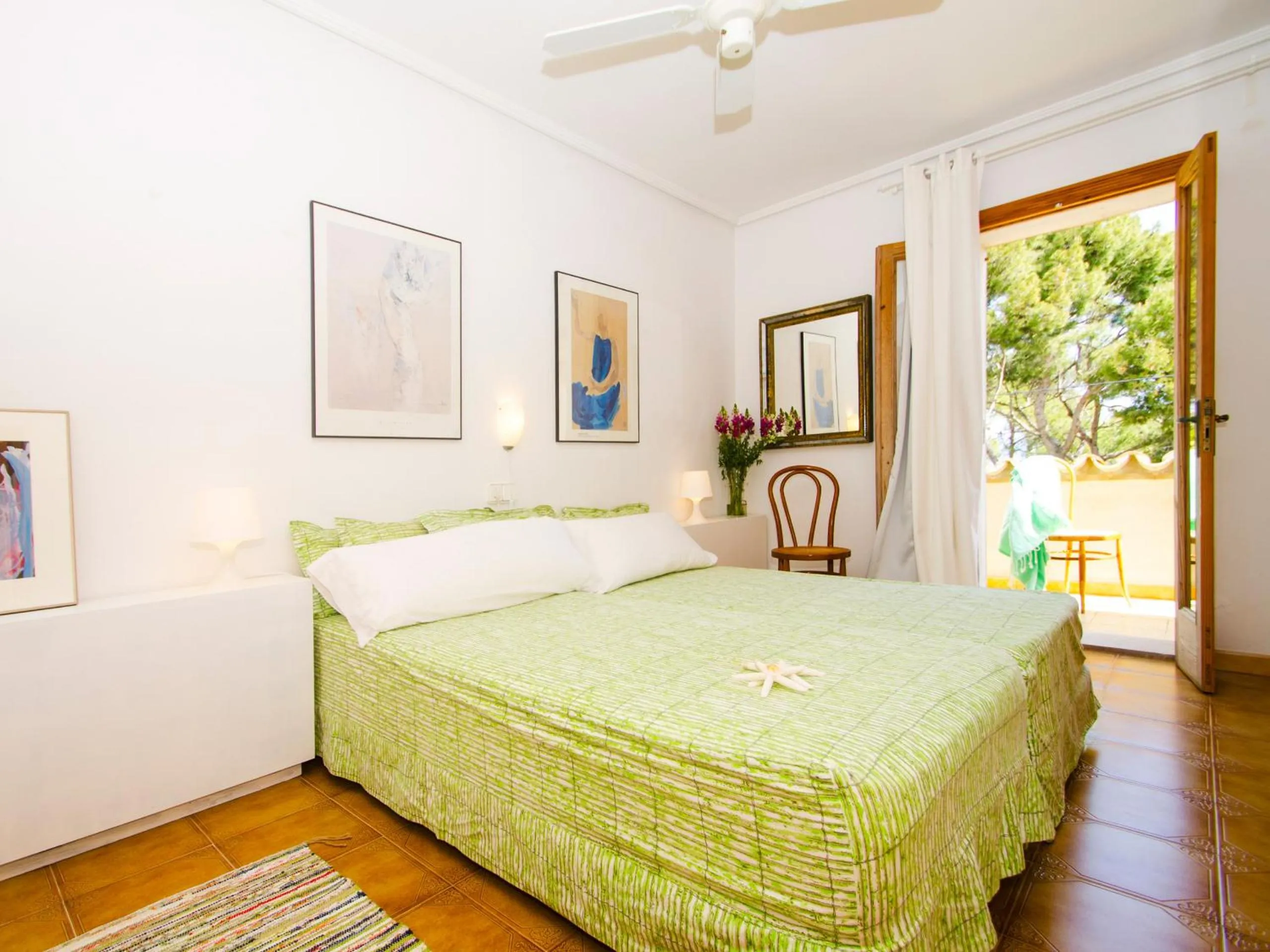 Bedroom, Bed in Villa Camila para 7 junto a playa de Sant Pere
