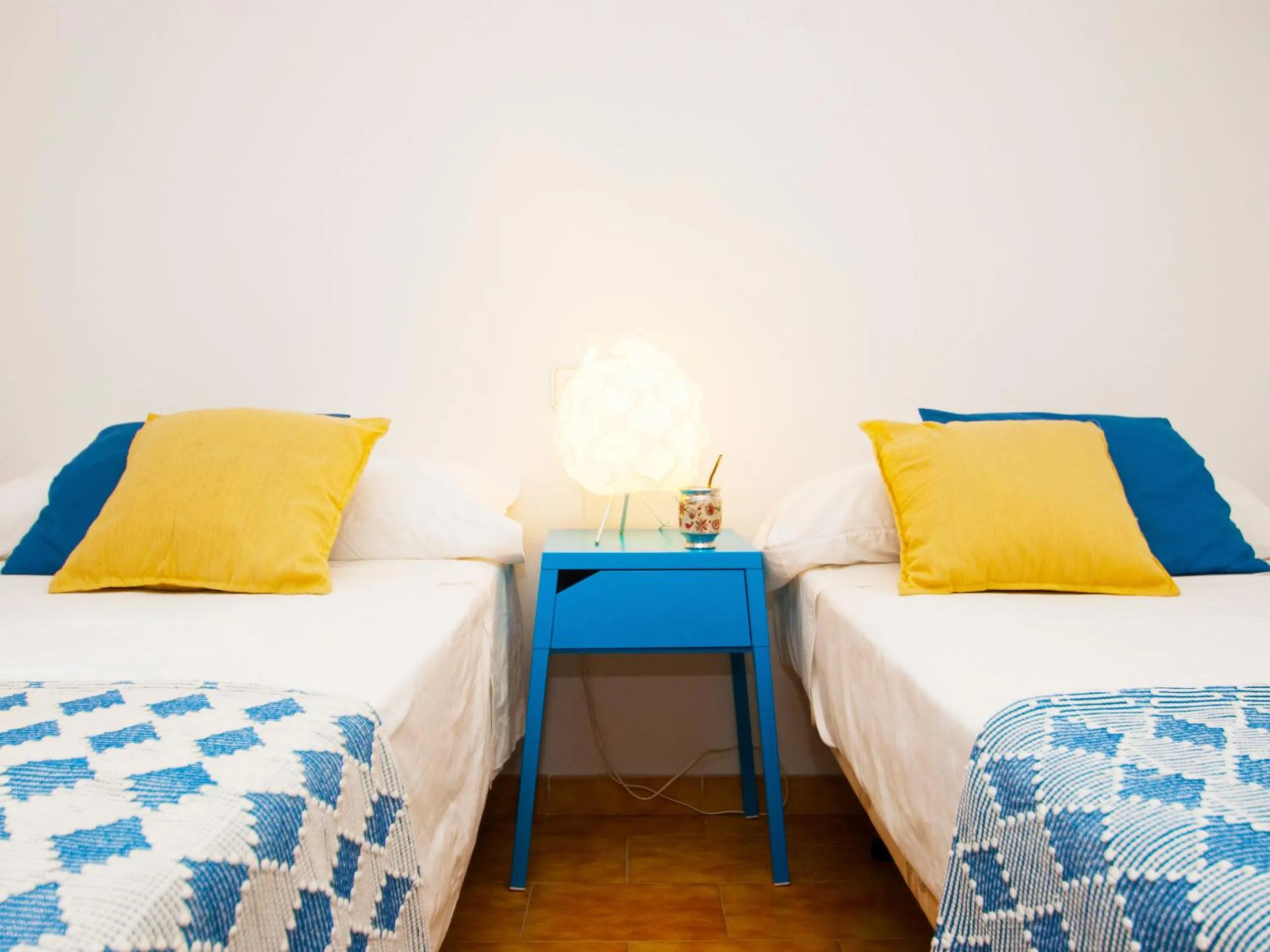 Bedroom, Bed in Villa Camila para 7 junto a playa de Sant Pere