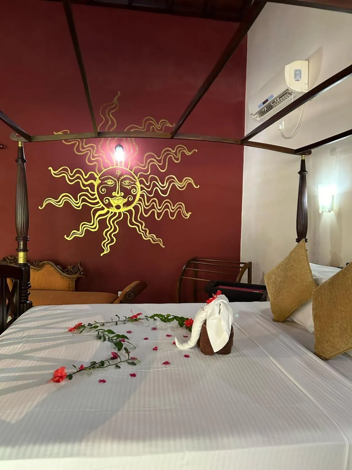 Bed in Traum Villa