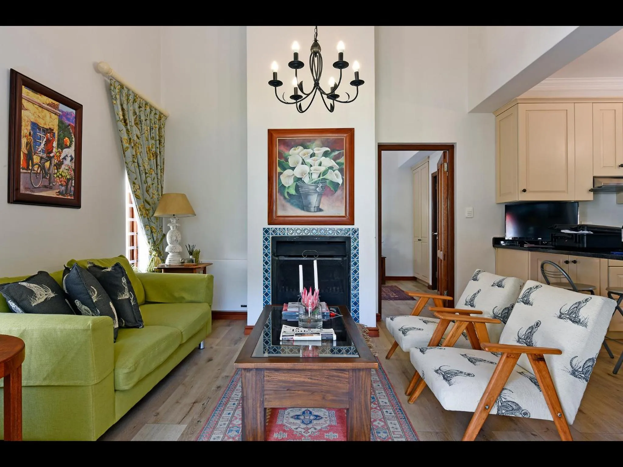 Living room in Petit & Grande Plaisir luxury self-catering