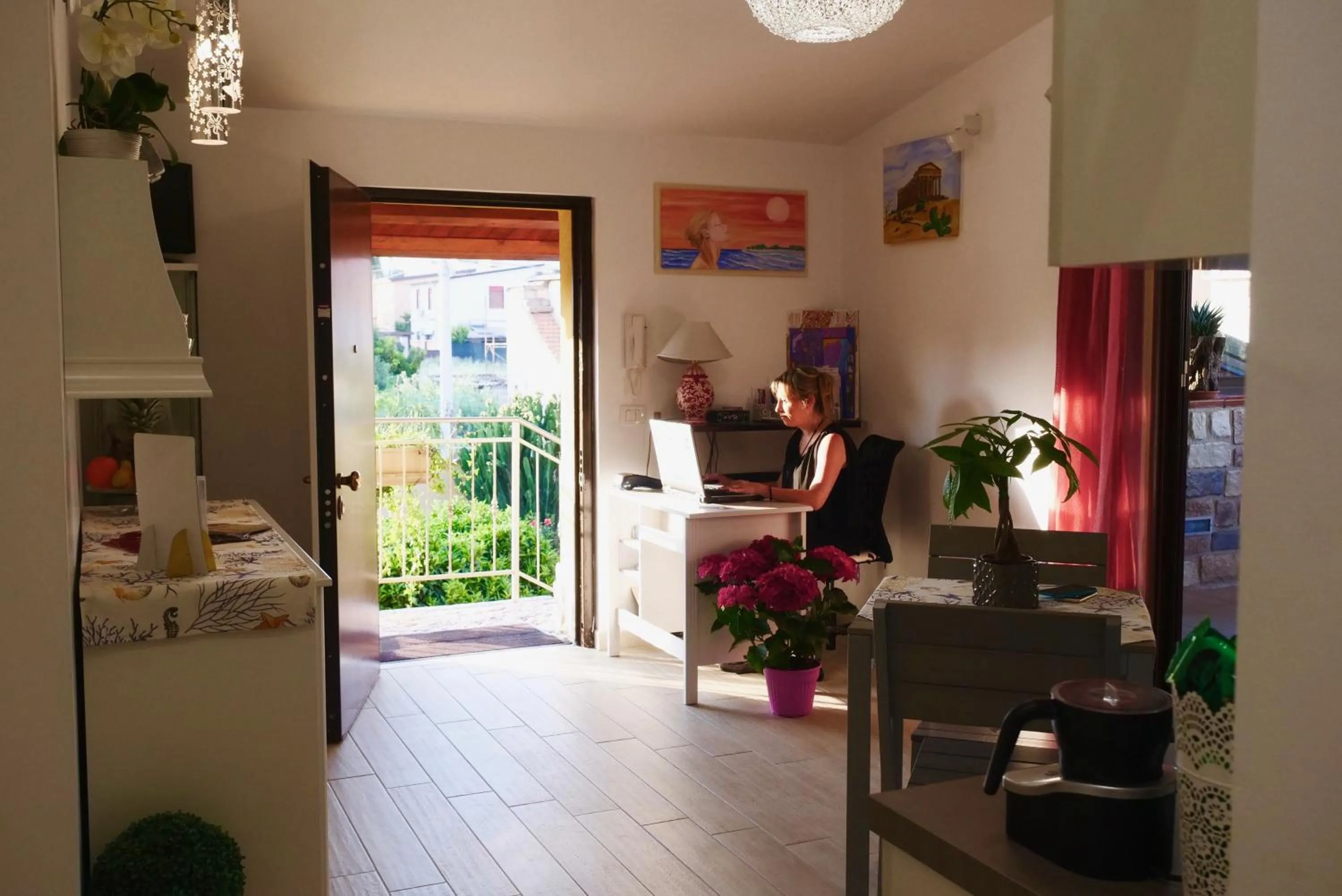 Lobby or reception in B&B Templi e Arte