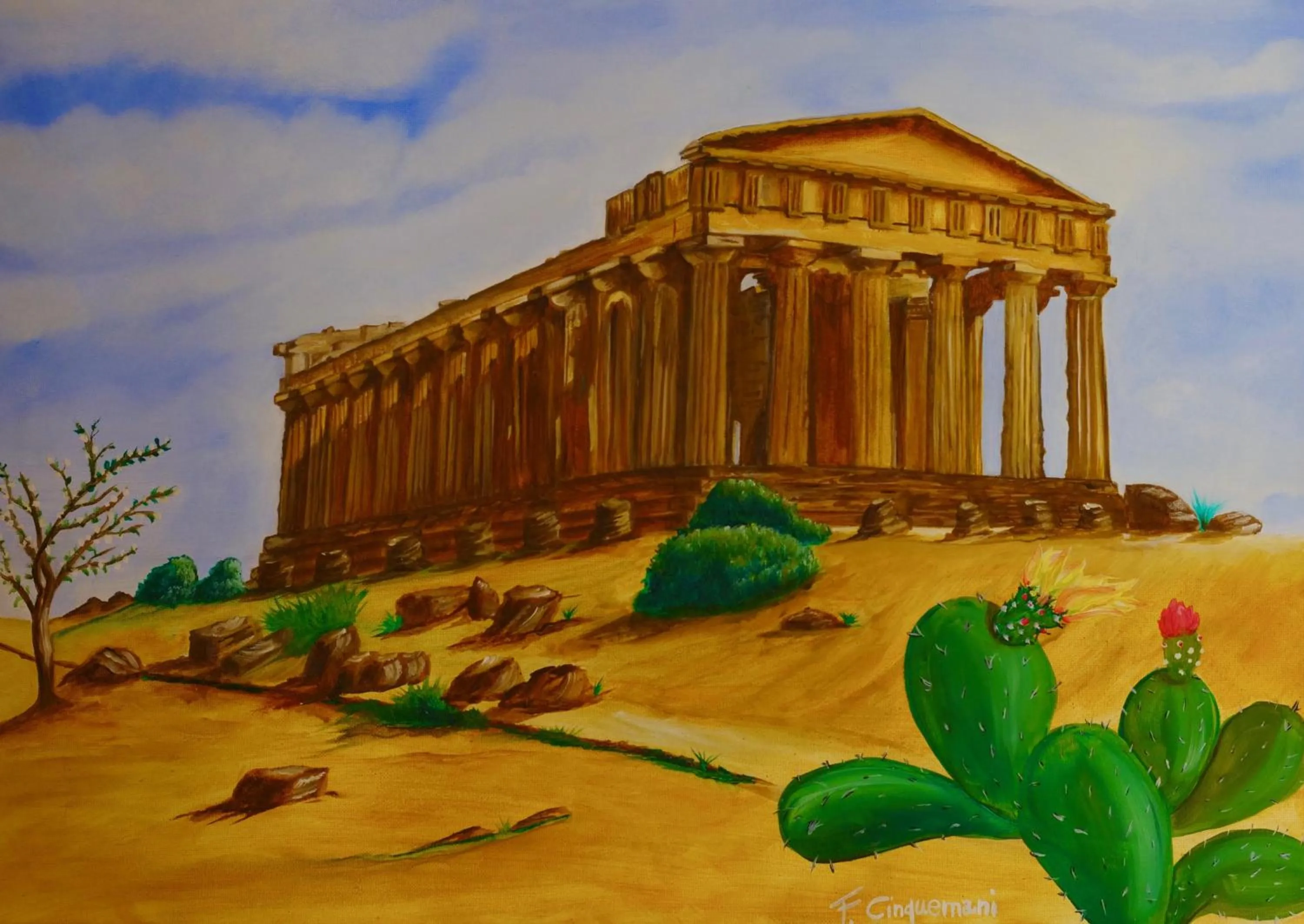 Decorative detail in B&B Templi e Arte