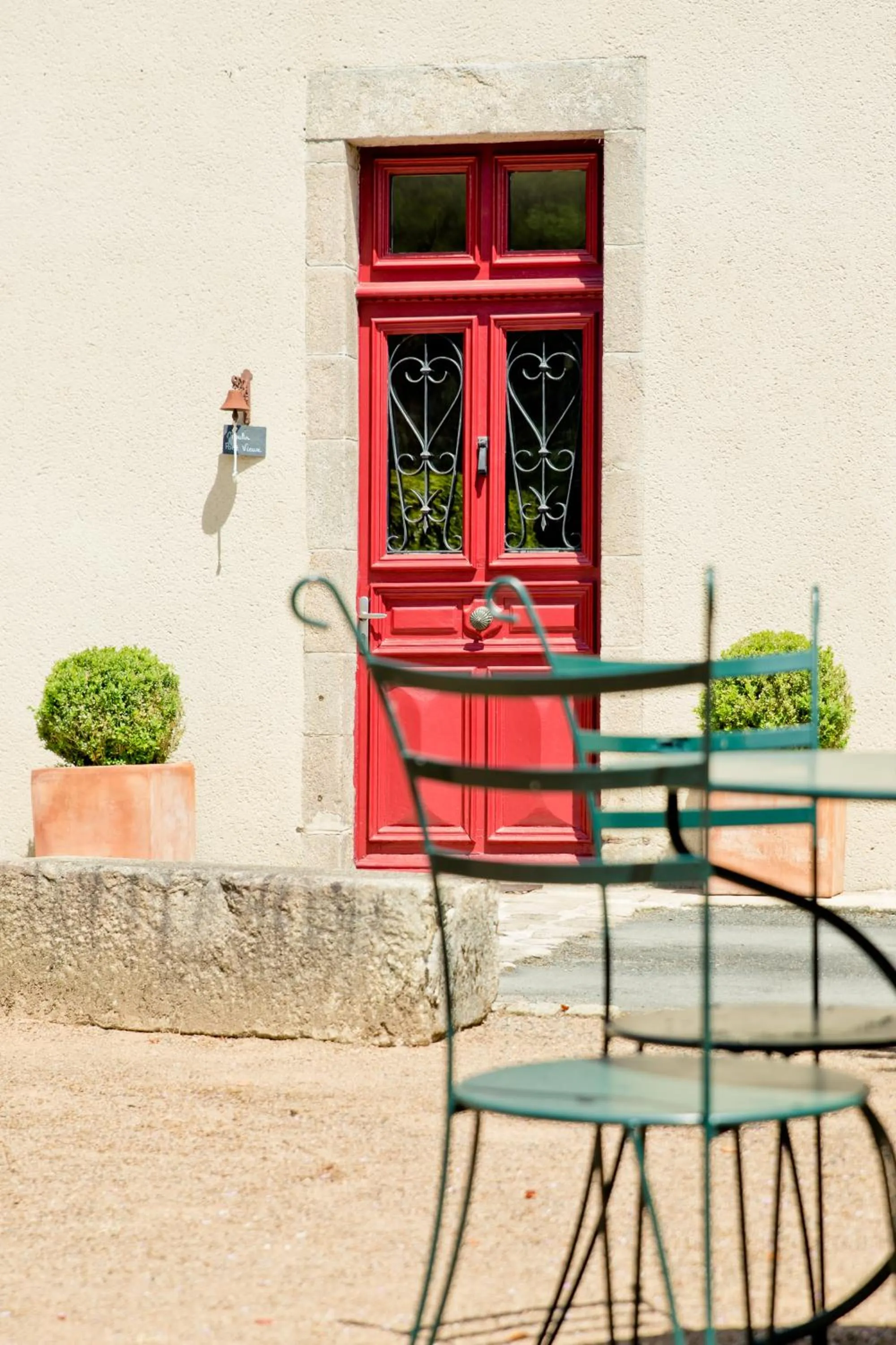 Patio in Moulin Pont Vieux Chambres d'hôtes