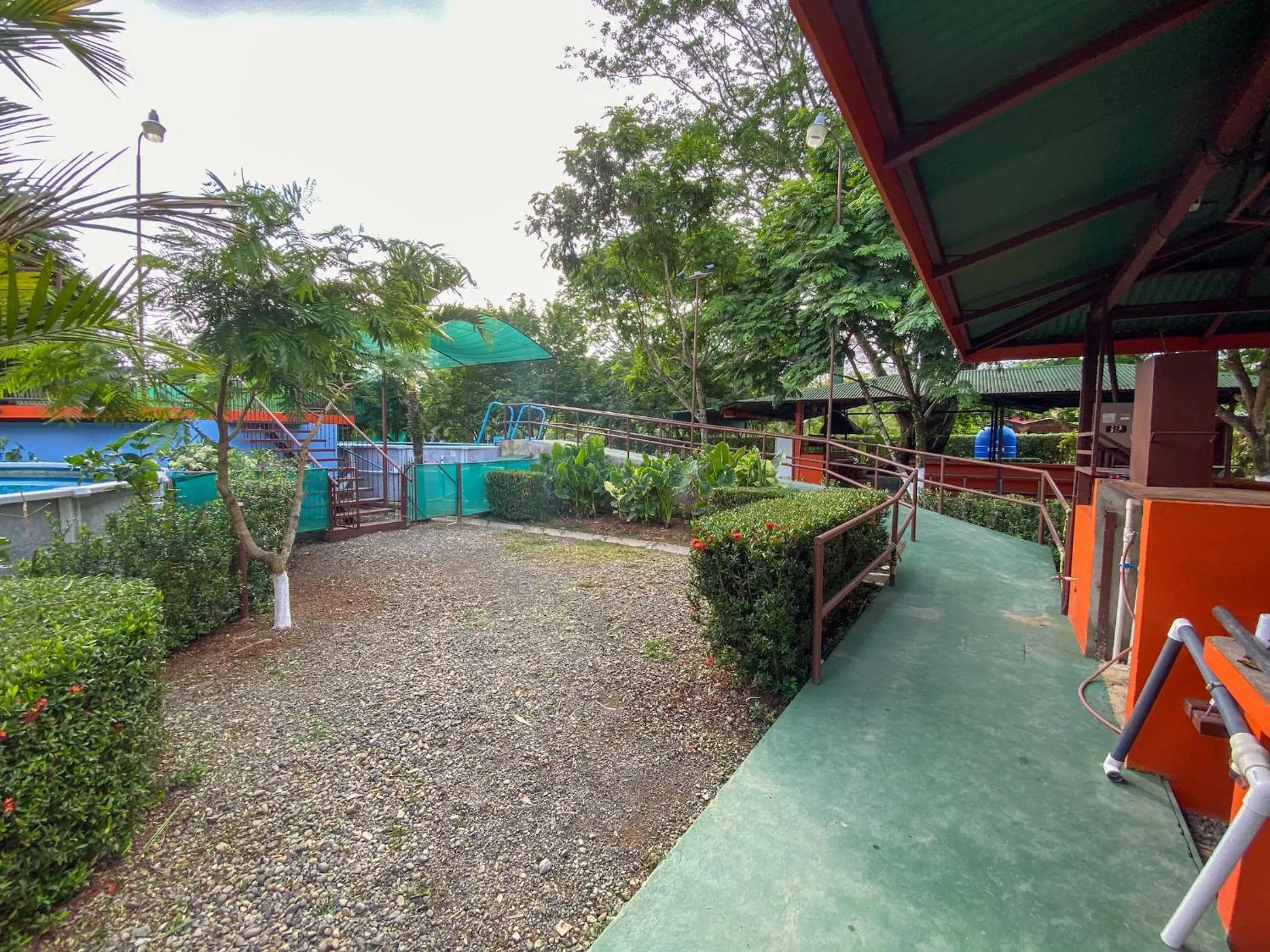 Patio in Hotel Cabinas el Tecal