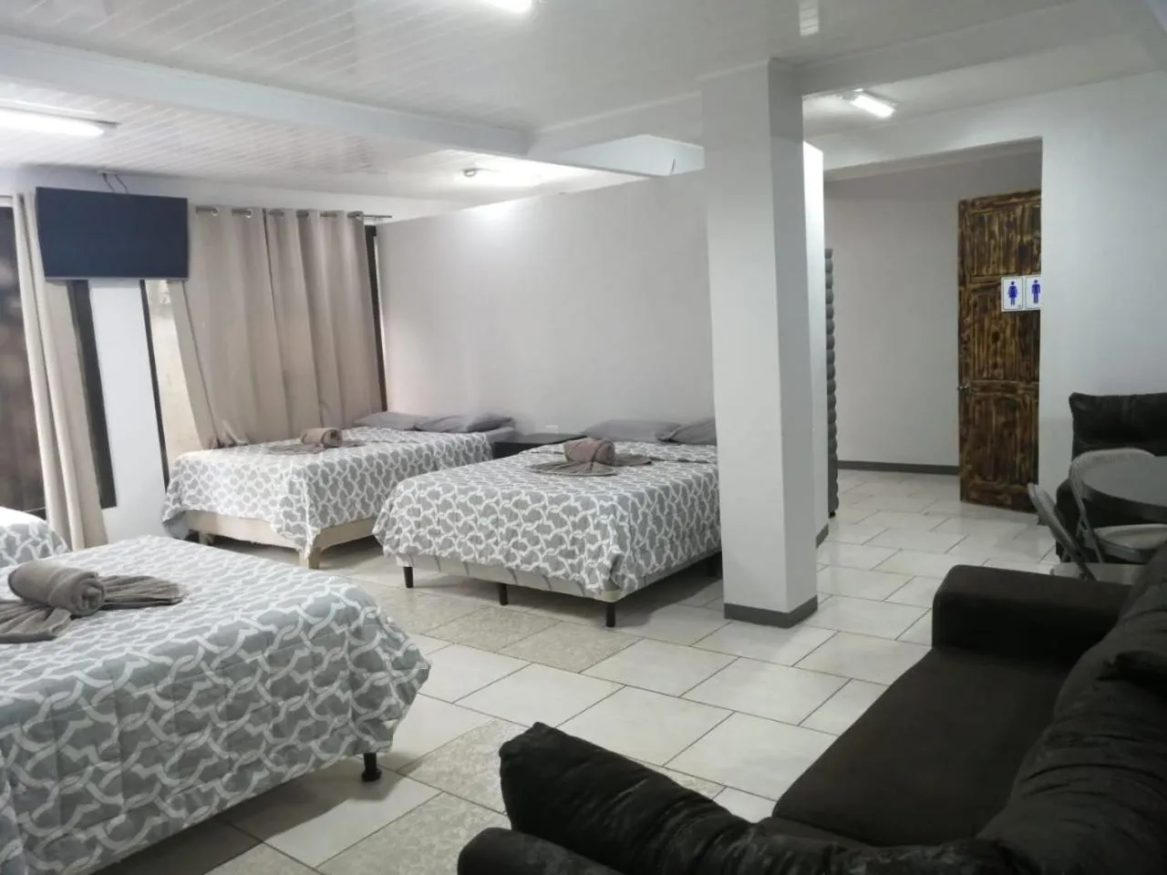 Bed in Hotel Cabinas el Tecal