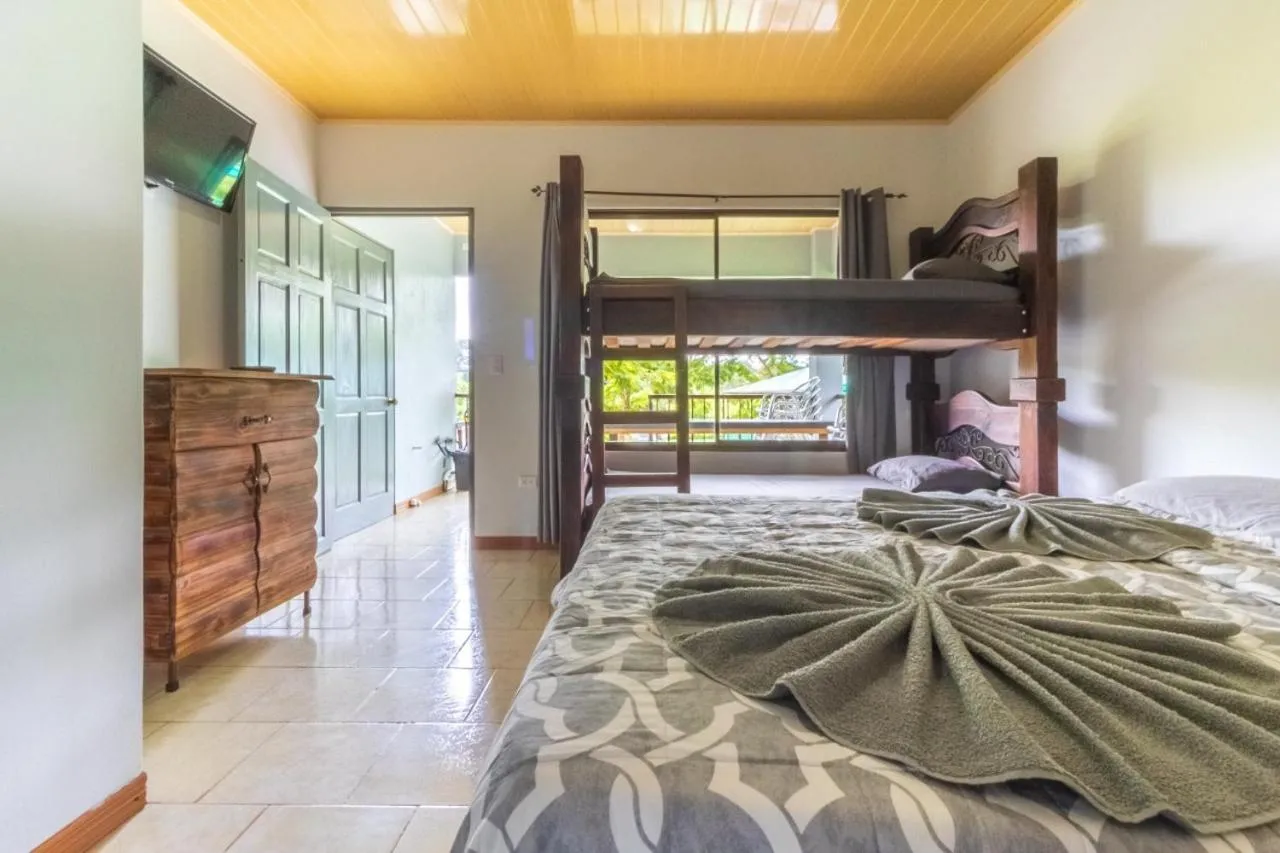 Bed in Hotel Cabinas el Tecal