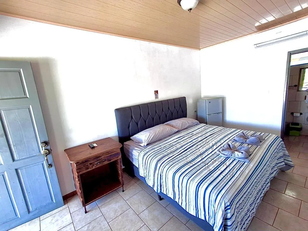 Bed in Hotel Cabinas el Tecal