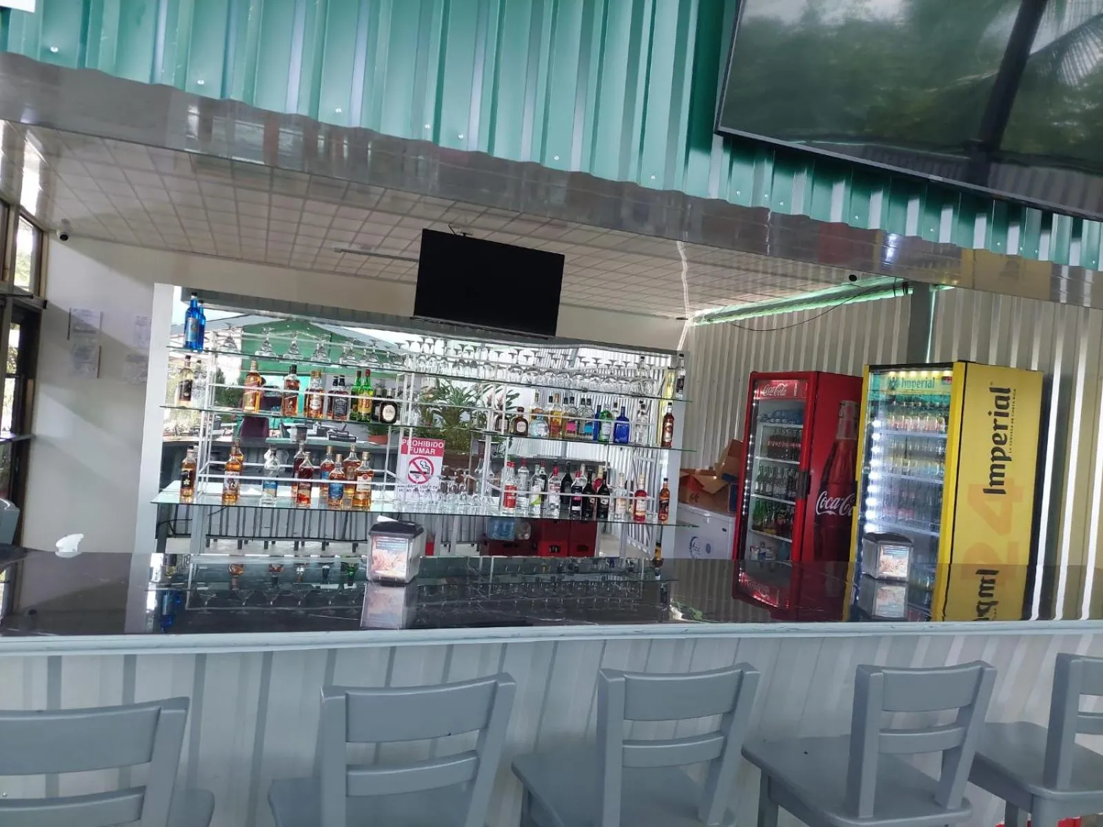 Lounge or bar in Hotel Cabinas el Tecal