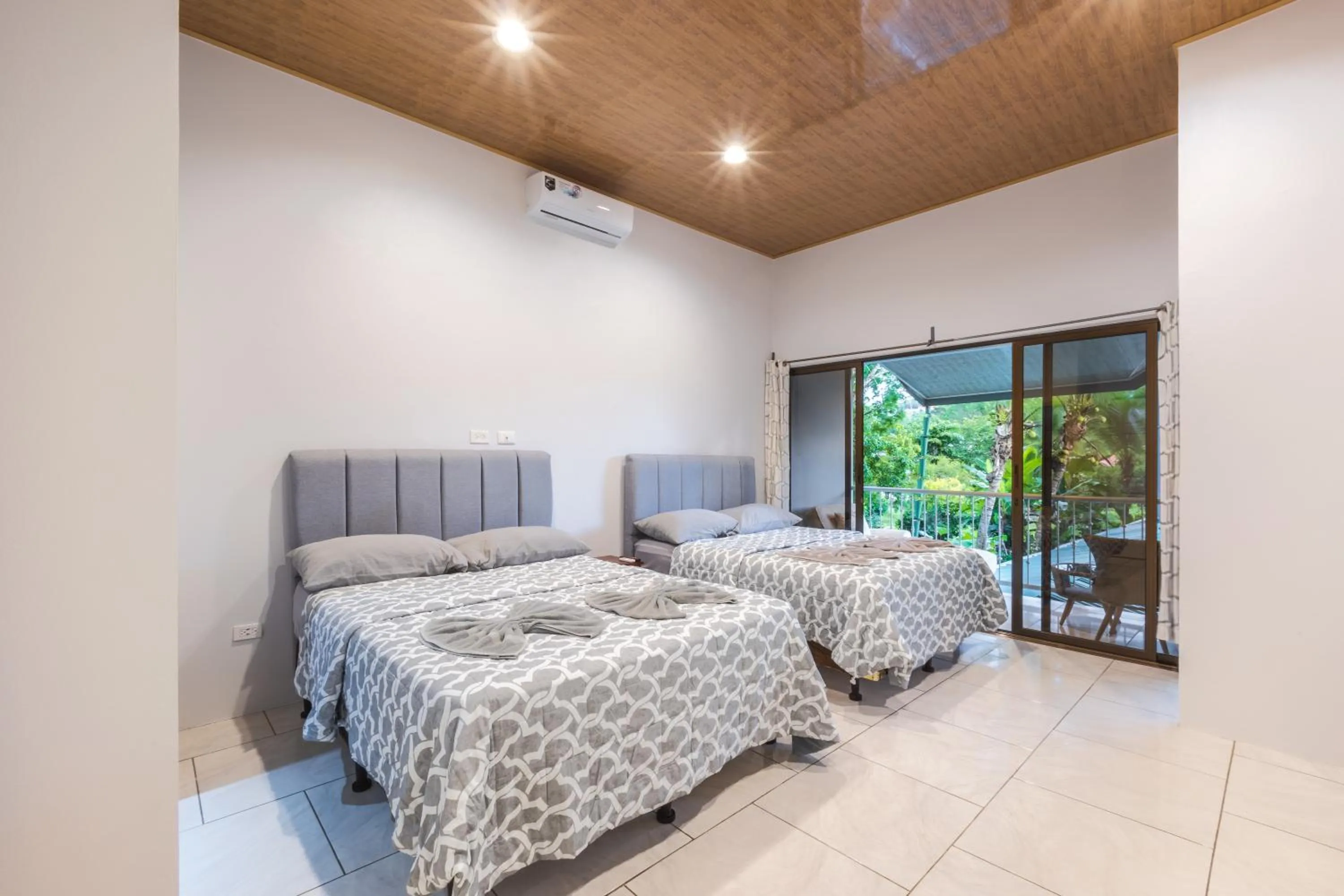 Bed in Hotel Cabinas el Tecal