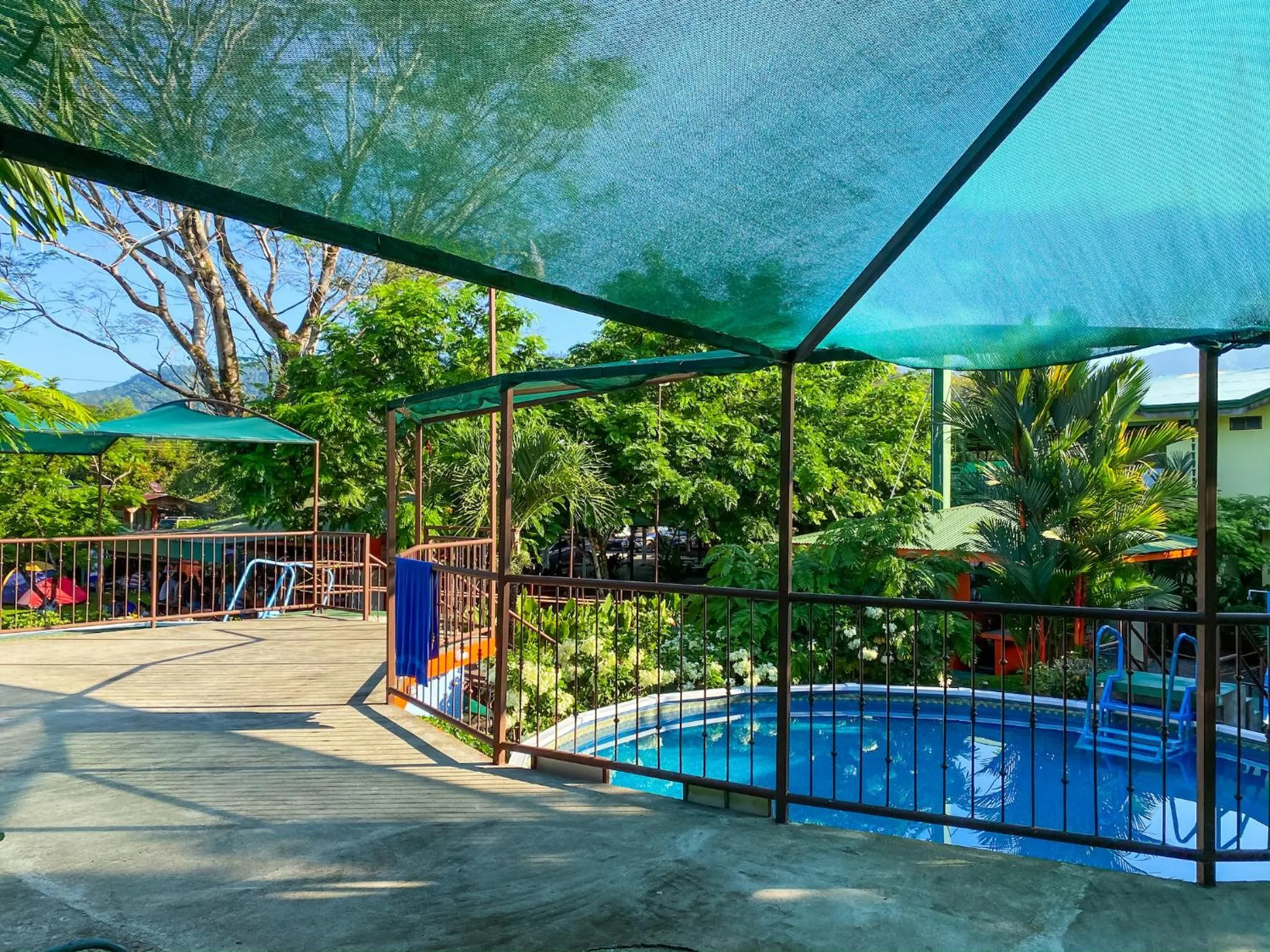 Balcony/Terrace in Hotel Cabinas el Tecal