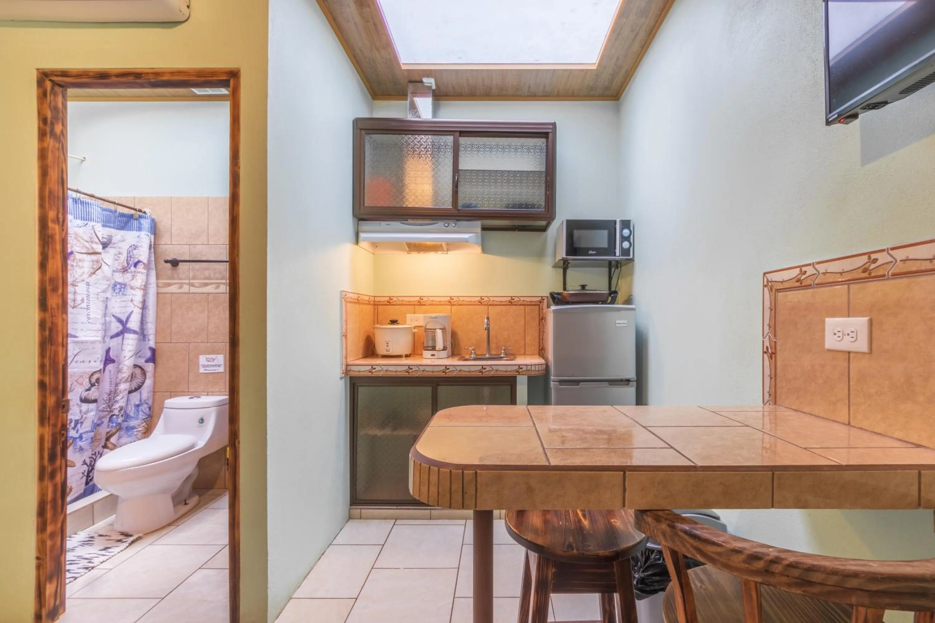 Bed in Hotel Cabinas el Tecal