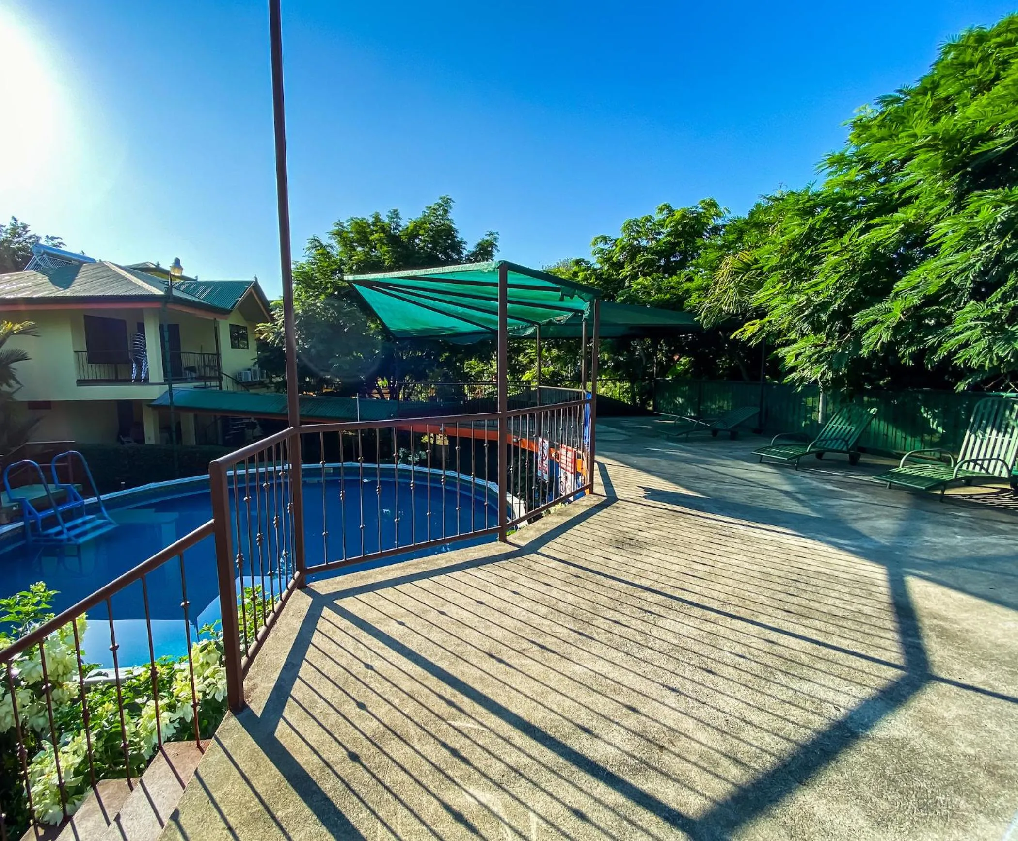 Balcony/Terrace in Hotel Cabinas el Tecal