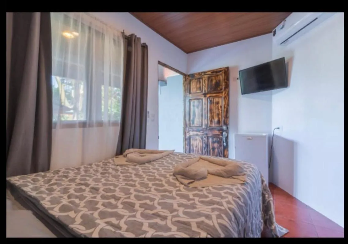 Bed in Hotel Cabinas el Tecal