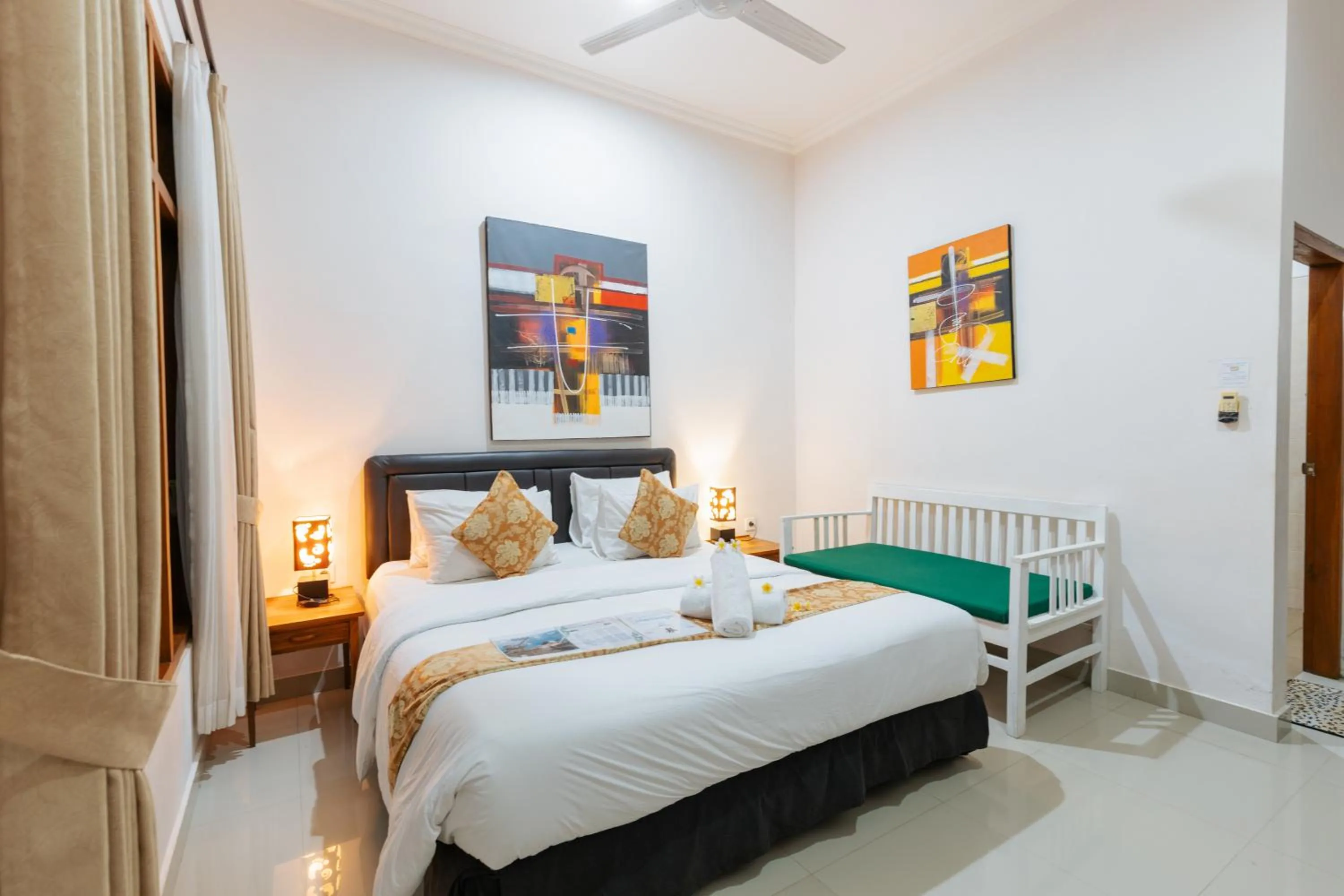 Bed in Ocean Villa Dive Resort - Tulamben