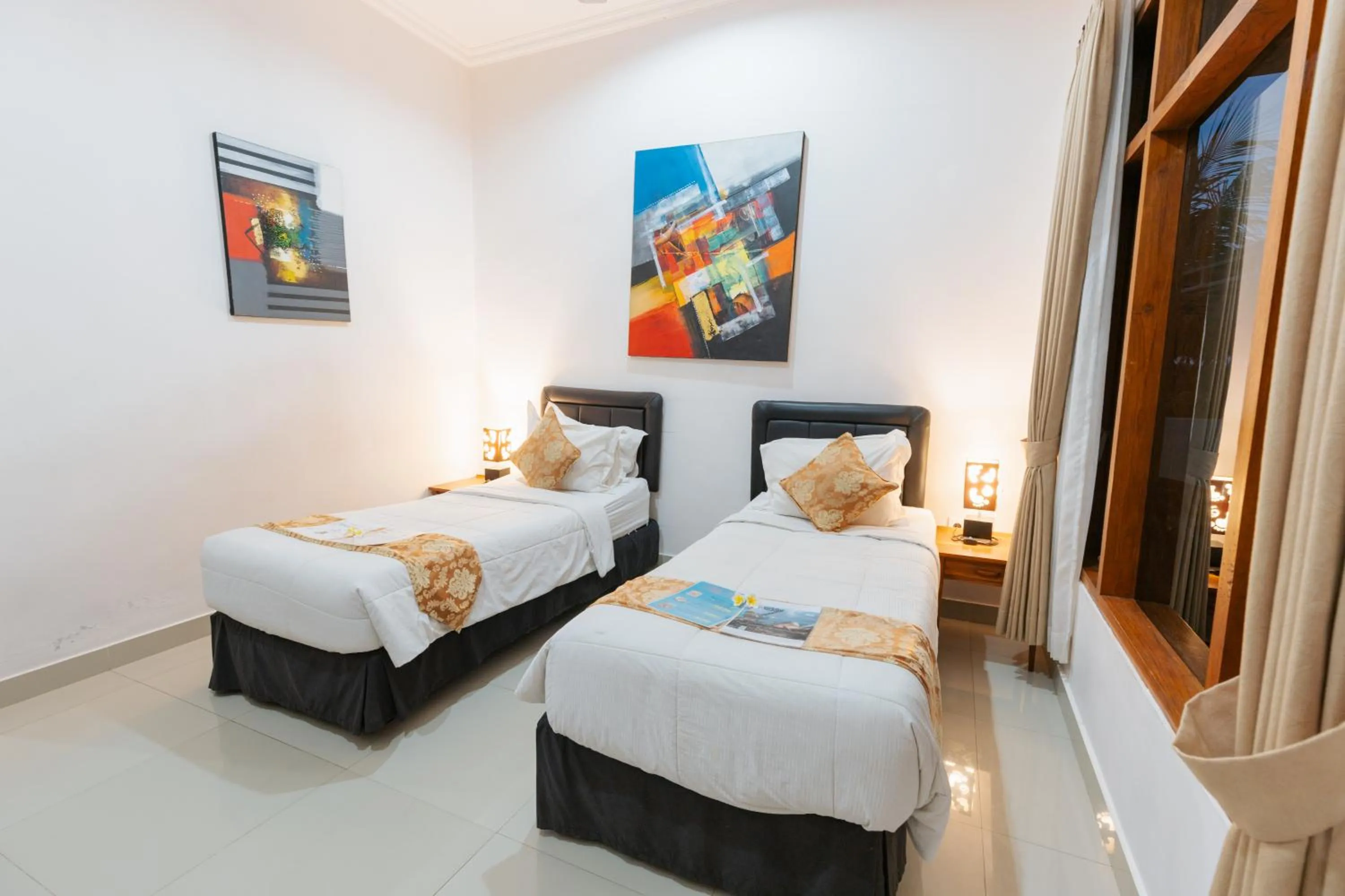 Bed in Ocean Villa Dive Resort - Tulamben