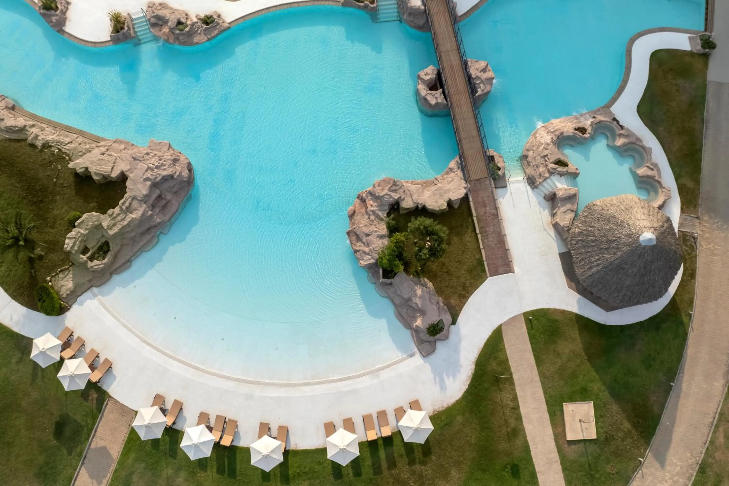 Bird's eye view in Porto Carras Meliton