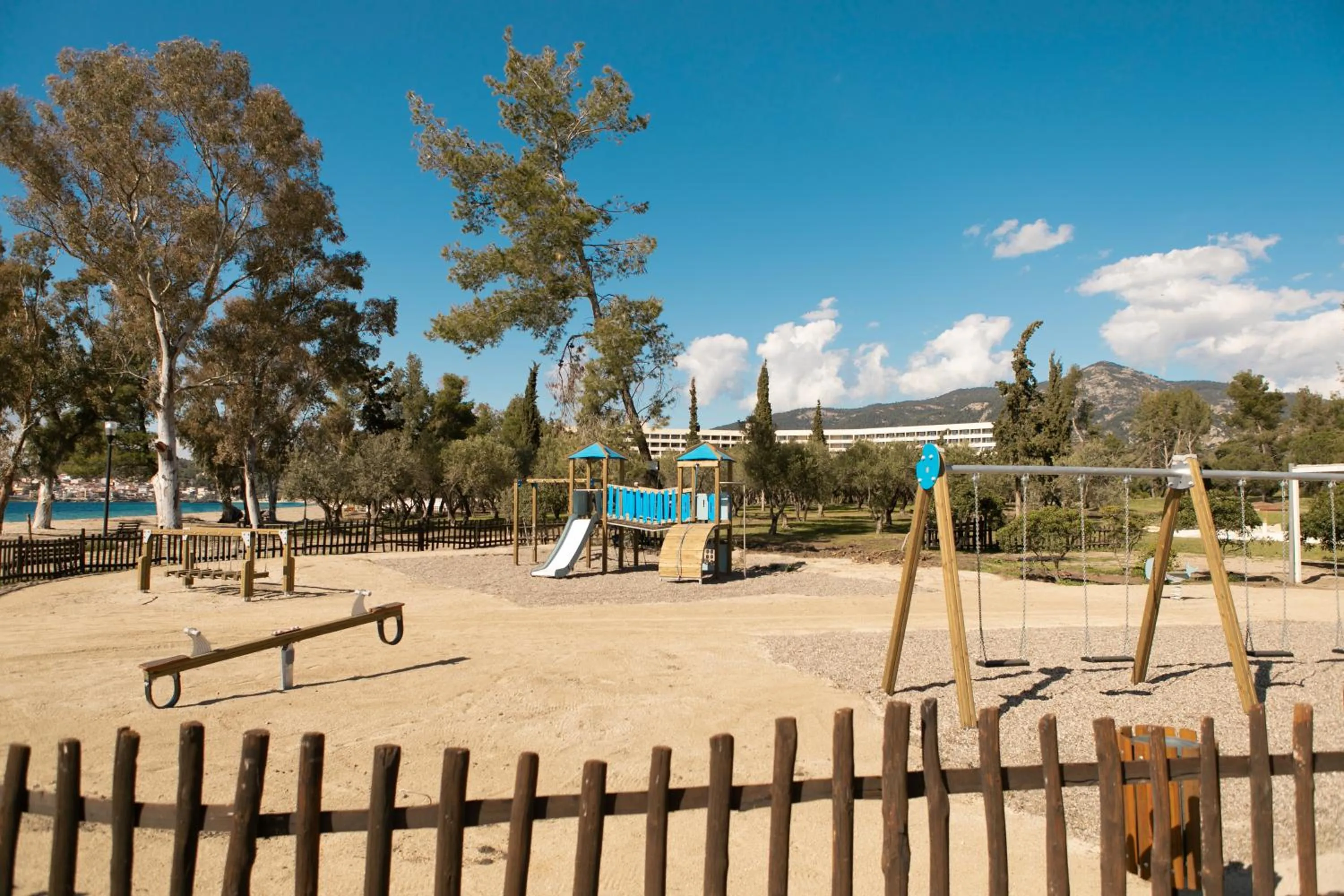 Children play ground in Porto Carras Meliton