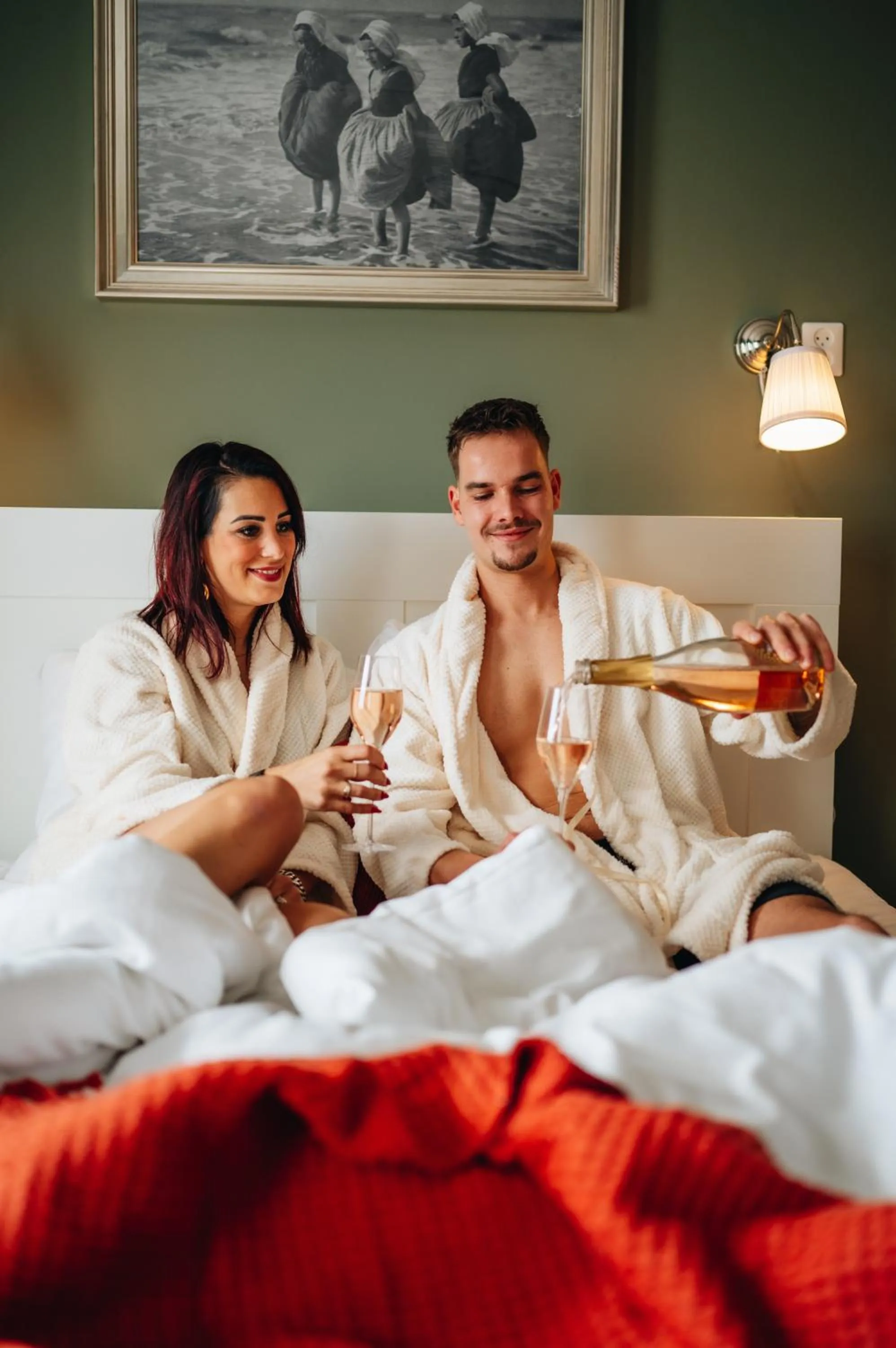 Bed in Hotel Renesse