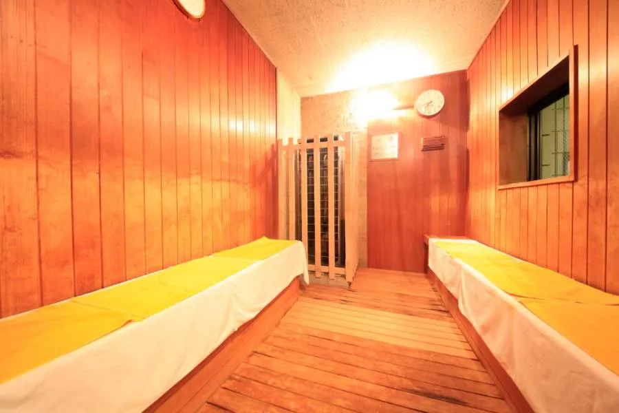 Sauna, Bed in Hotel Kamogawaso