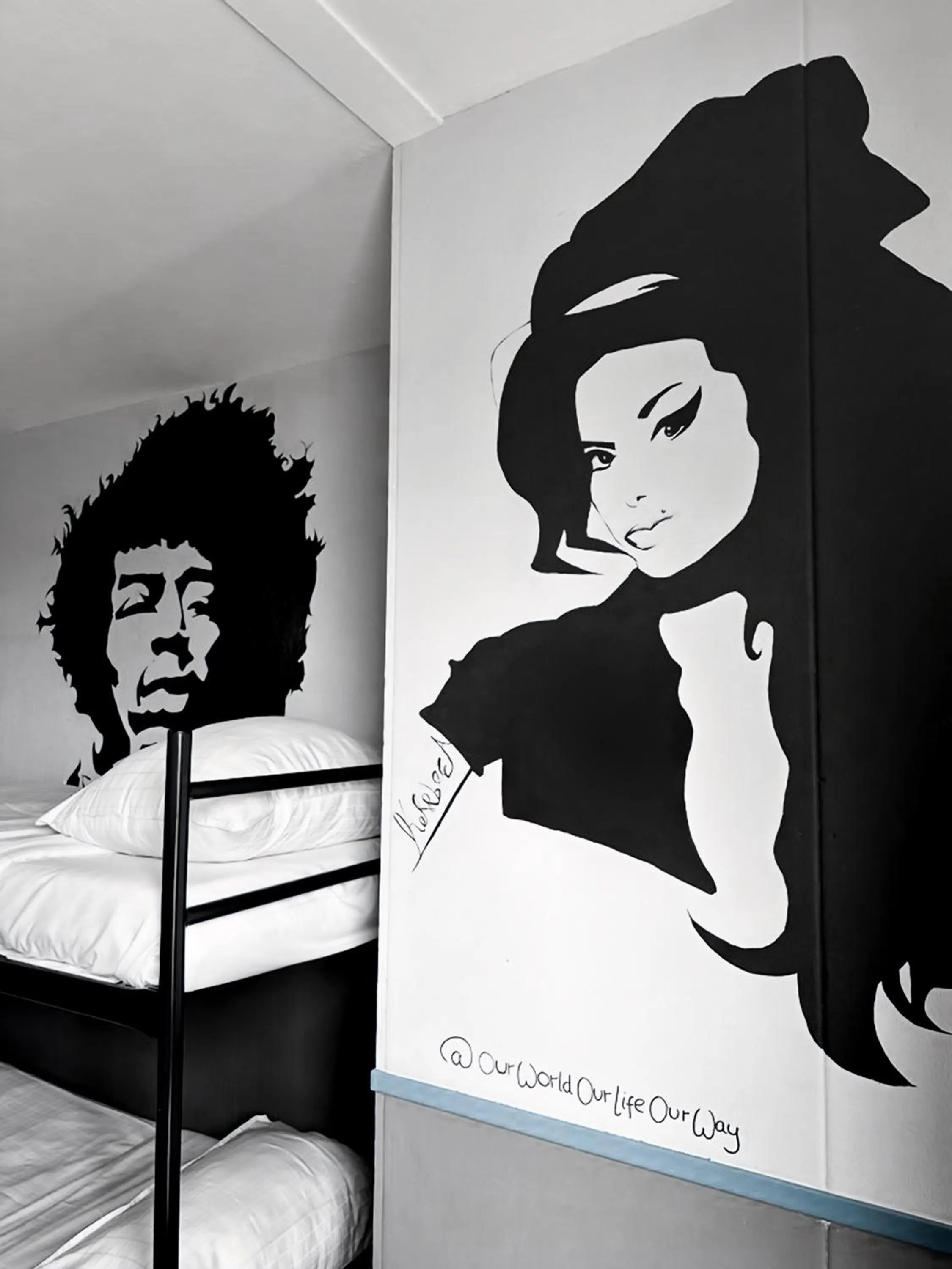 Bedroom, Bed in The Flying Pig Beach Hostel Age 18 to 40