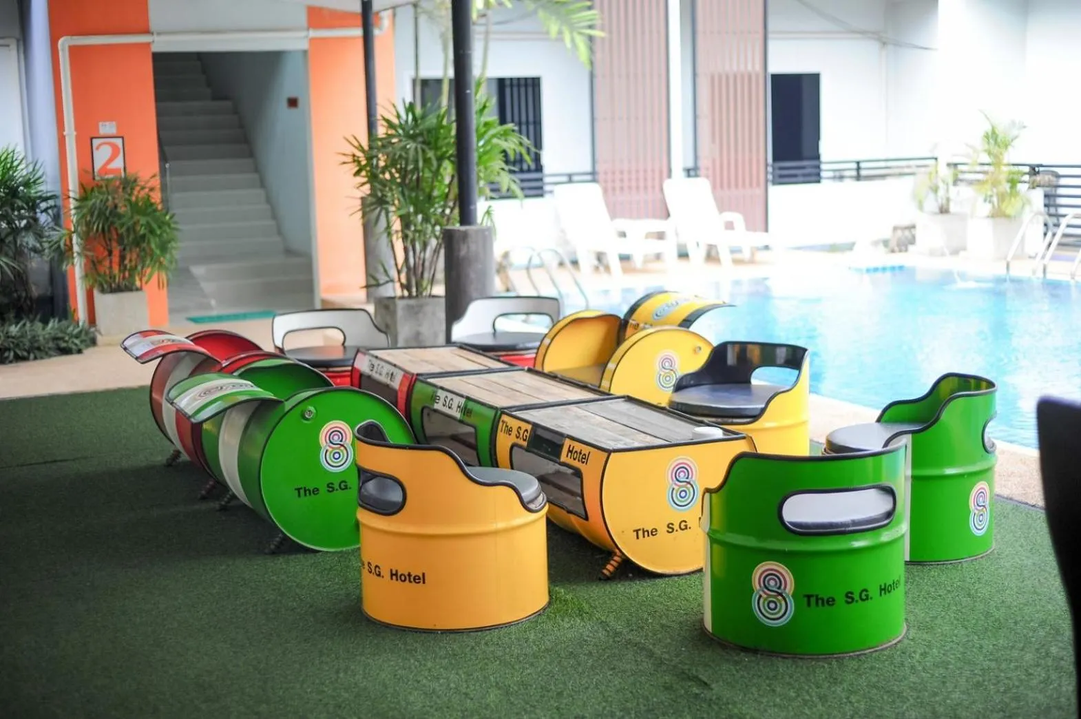 Seating area in The S.G Hotel