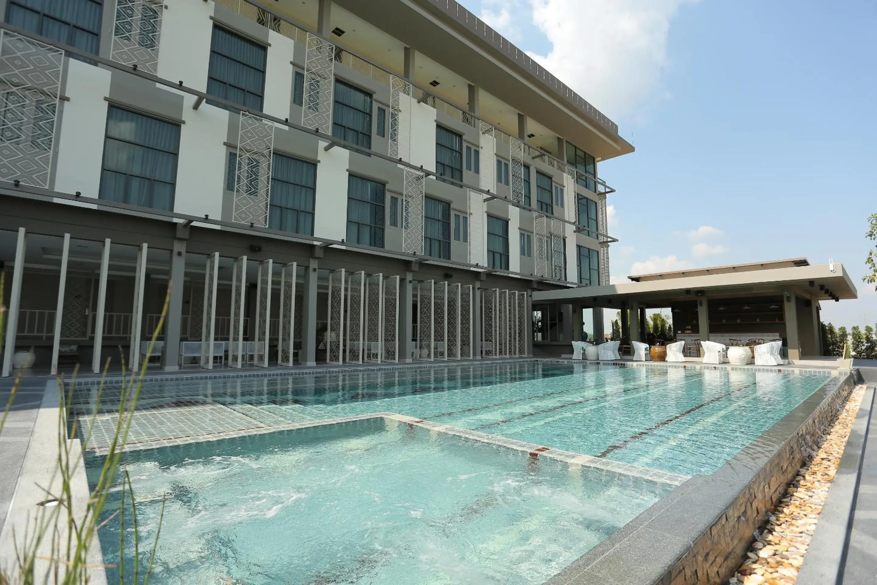 Swimming pool, Property Building in Navela Hotel & Convention