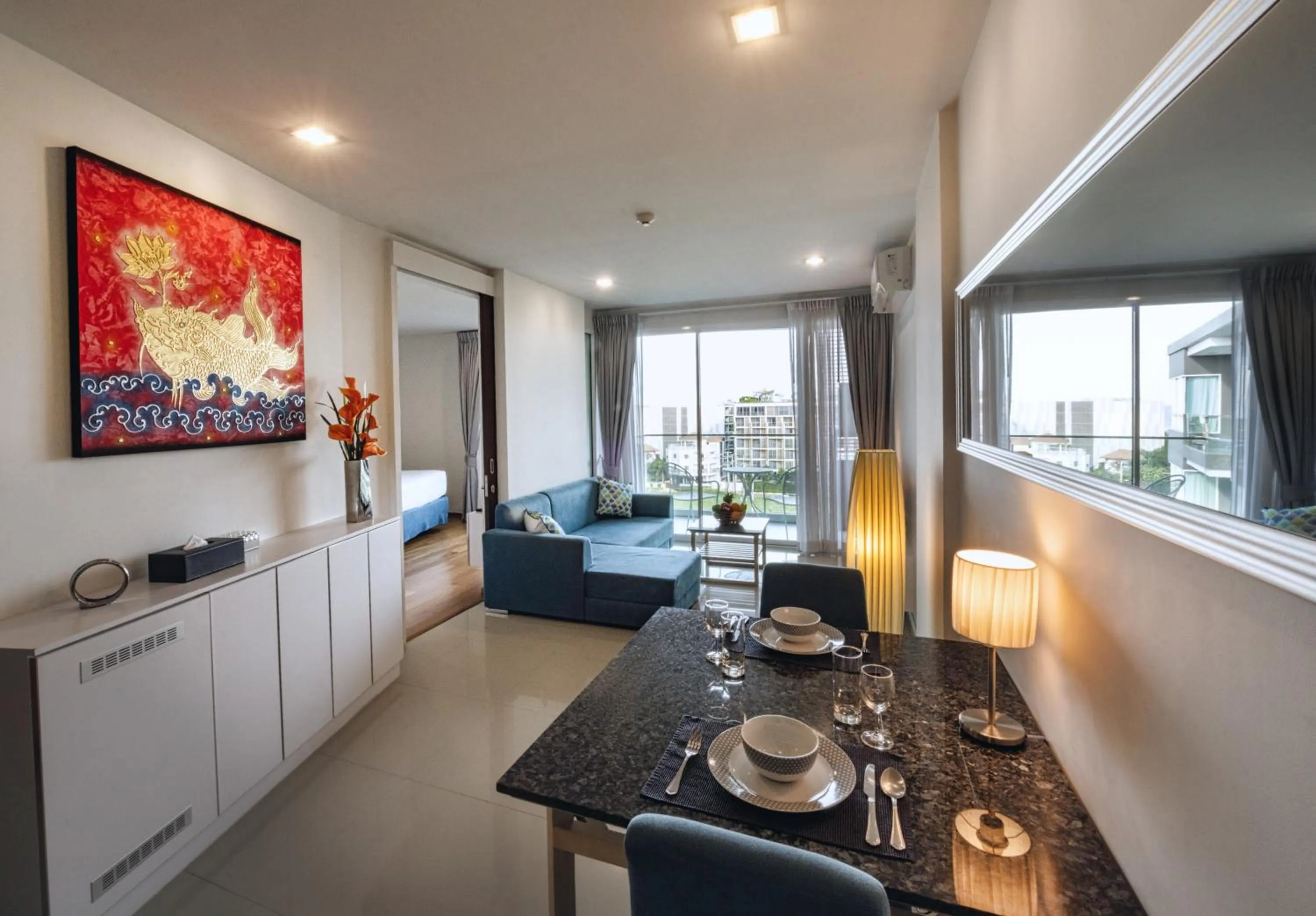 Seating area in First Choice Grand Suites Sha Plus Extra